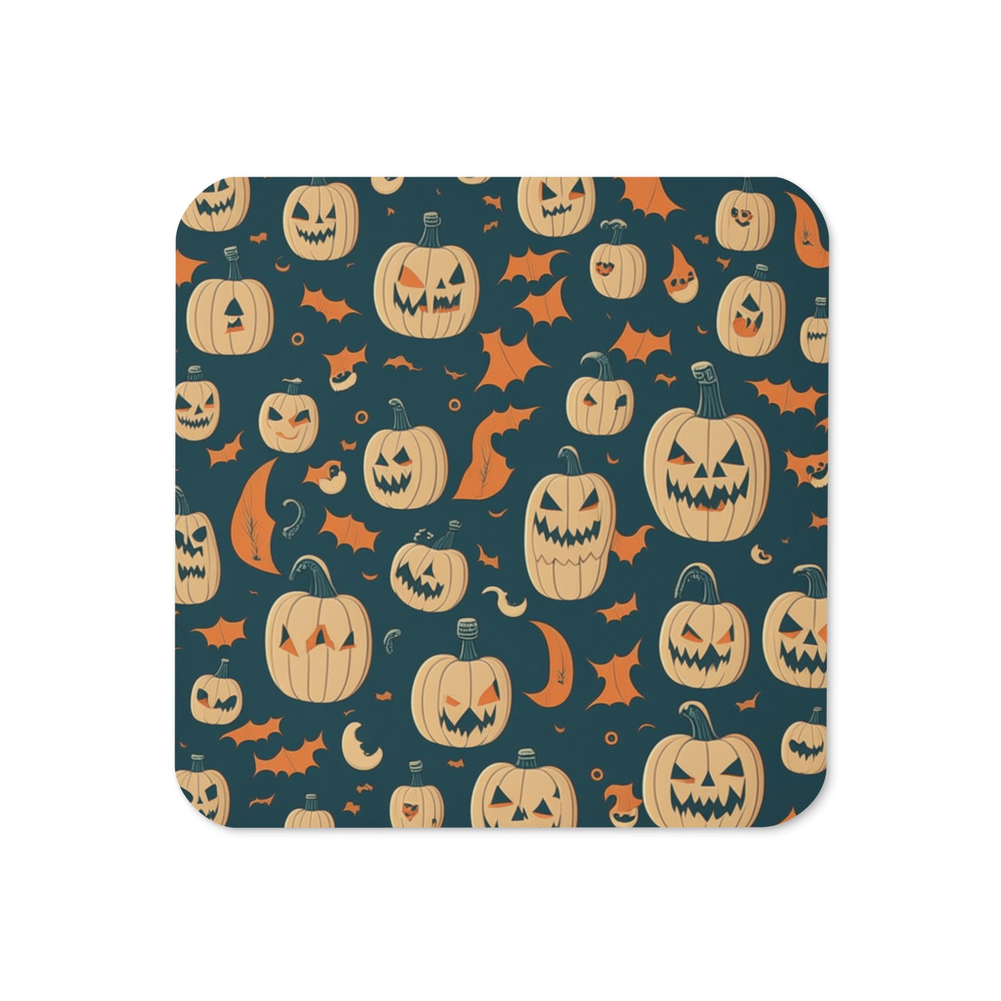 Haunted Harvest Cork-Back Coaster
