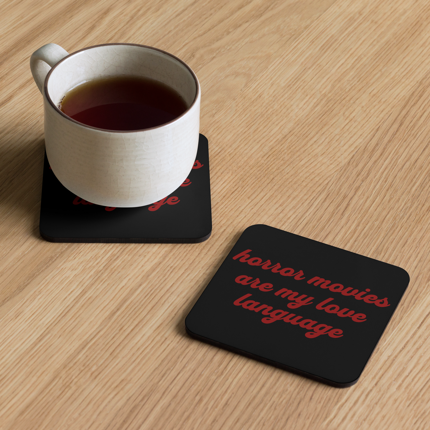Love Language Cork-Back Coaster