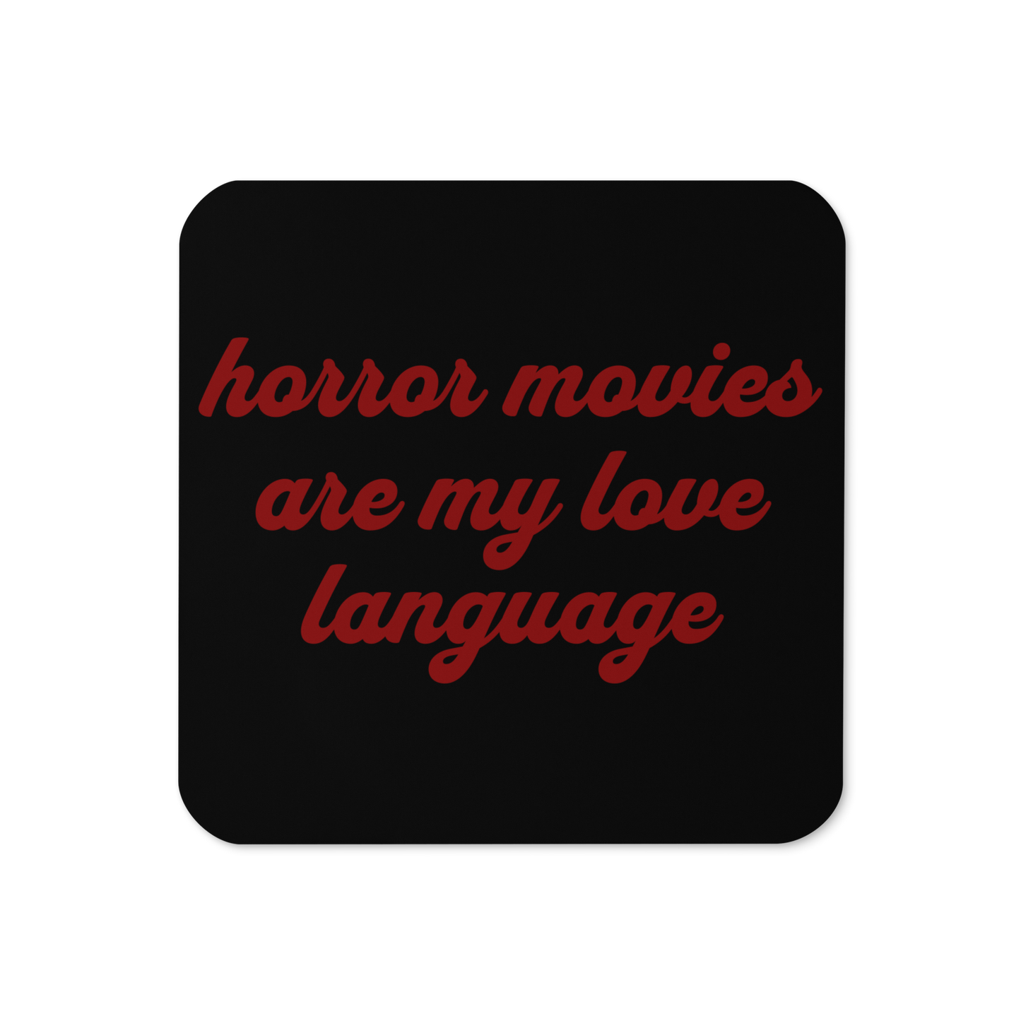 Love Language Cork-Back Coaster