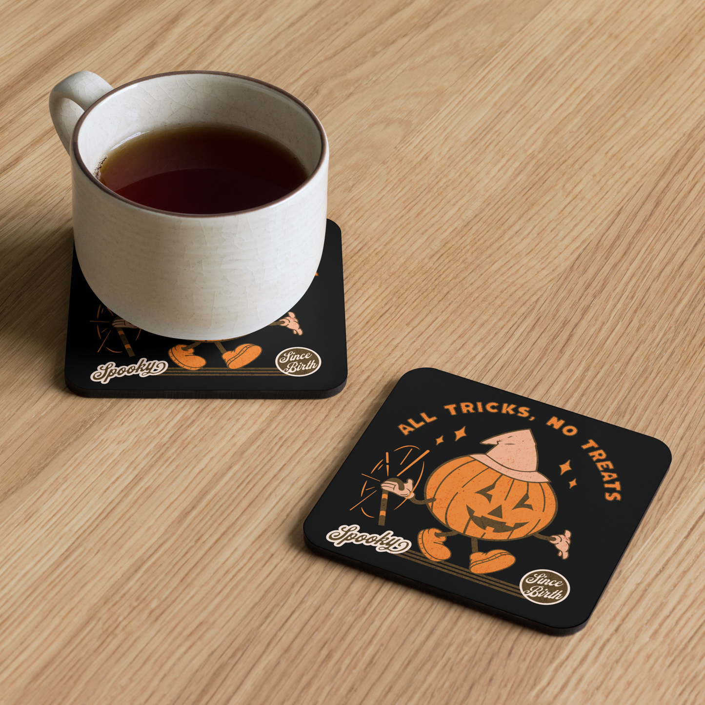 Tricks & Treats Cork-Back Coaster