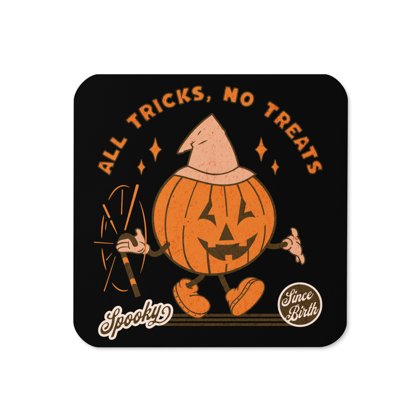 Tricks & Treats Cork-Back Coaster