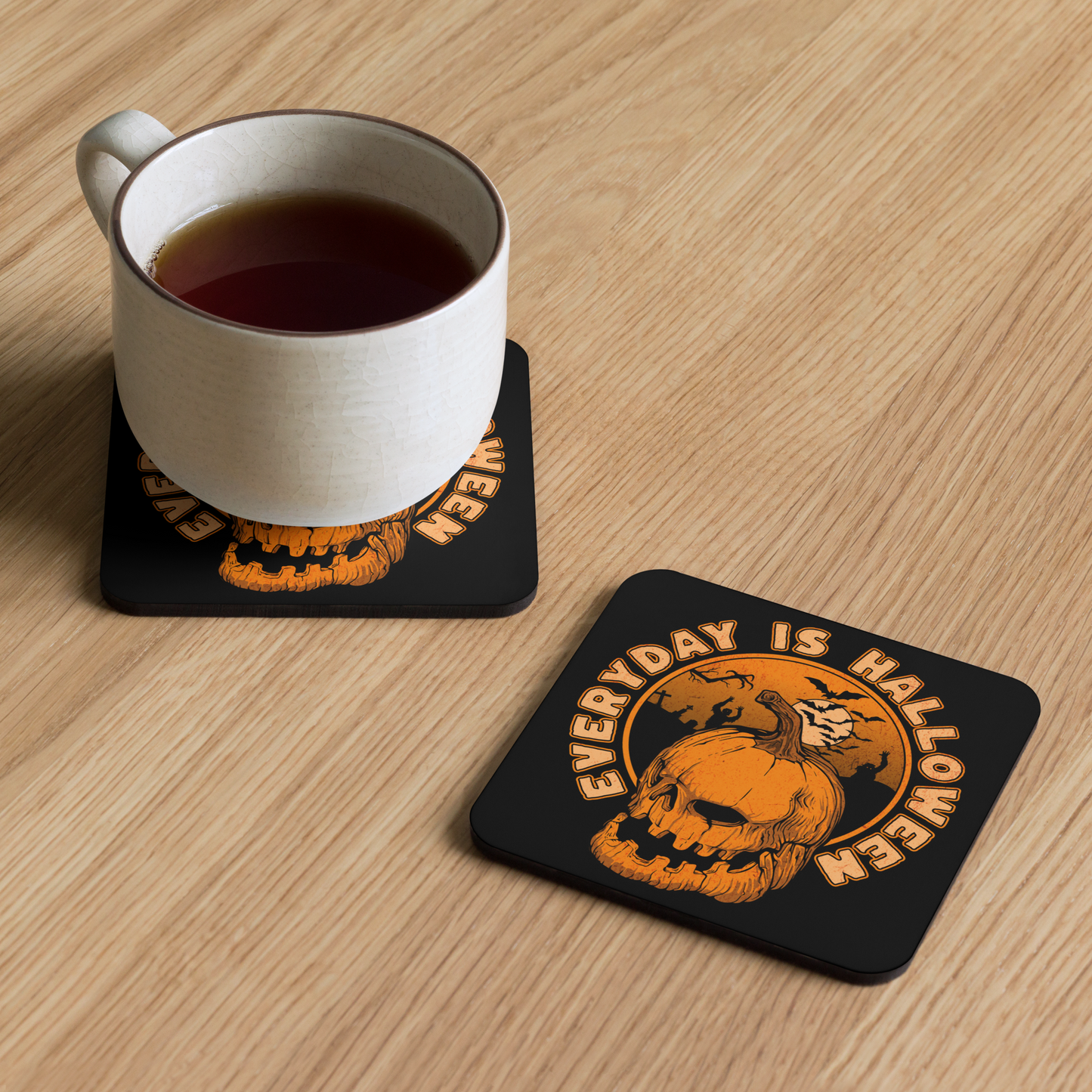 Eternal Halloween Cork-Back Coaster