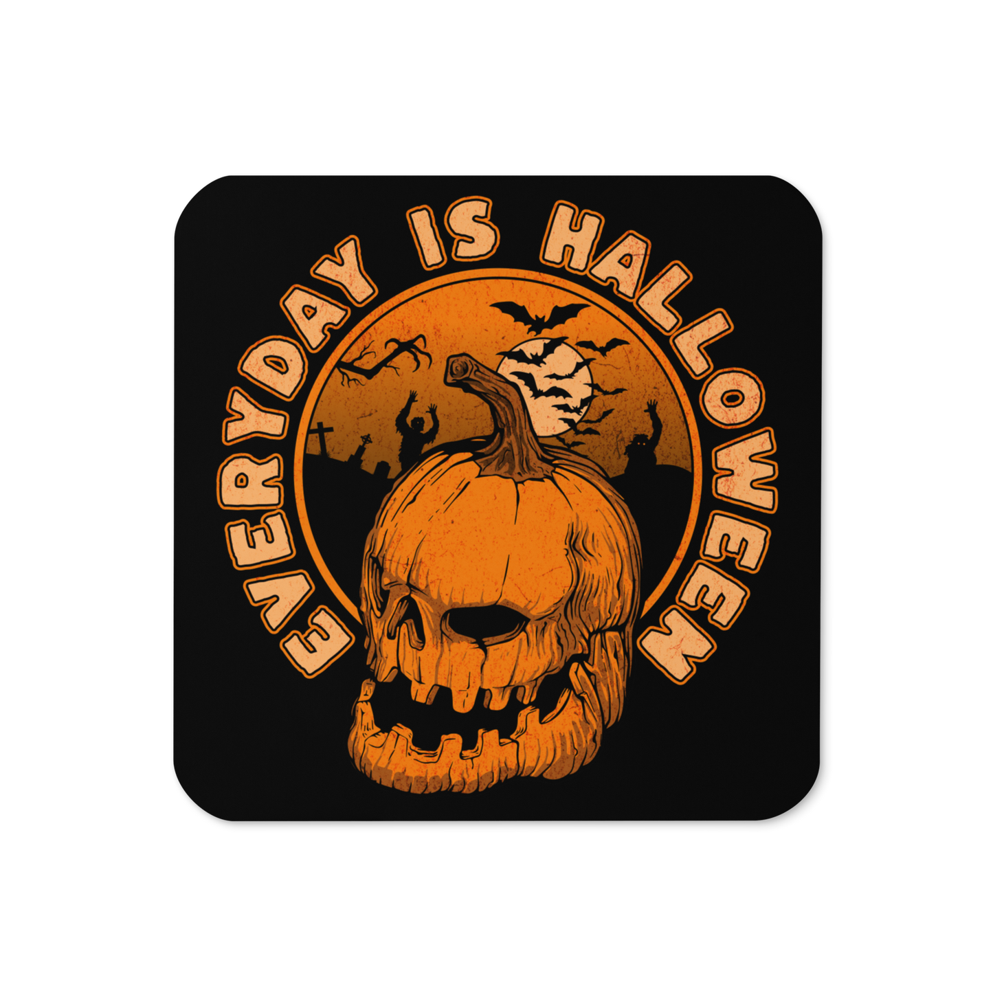 Eternal Halloween Cork-Back Coaster