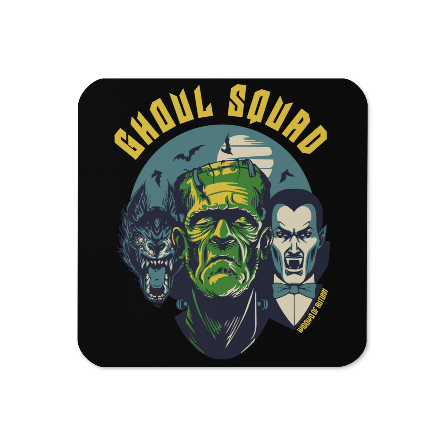 Ghoul Squad Cork-Back Coaster