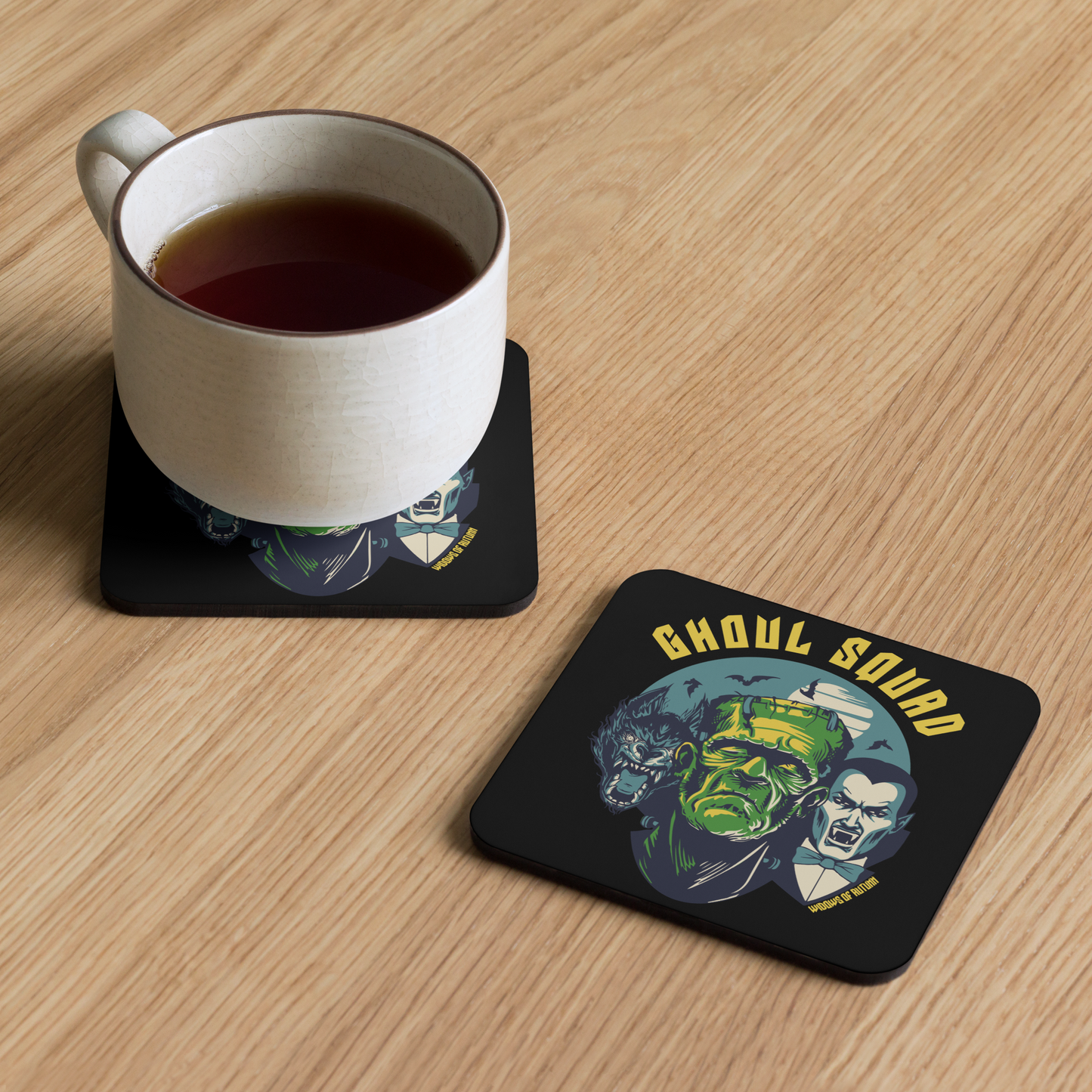 Ghoul Squad Cork-Back Coaster