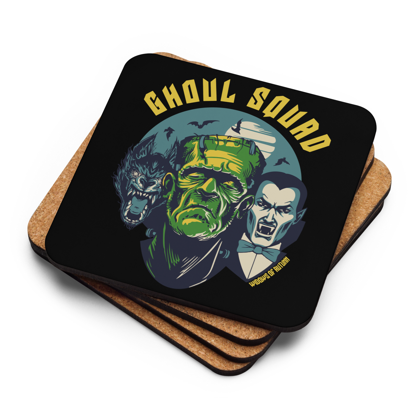 Ghoul Squad Cork-Back Coaster