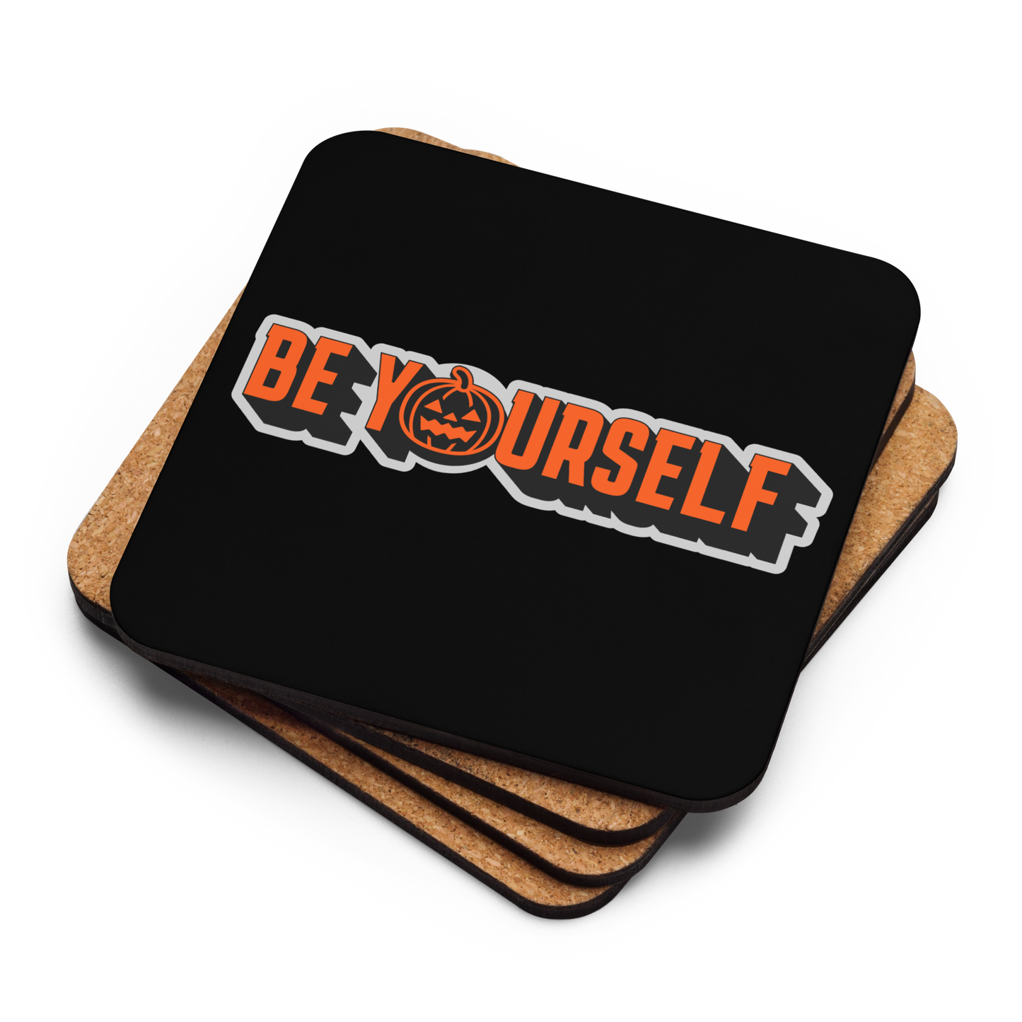 Be Yourself Cork-Back Coaster