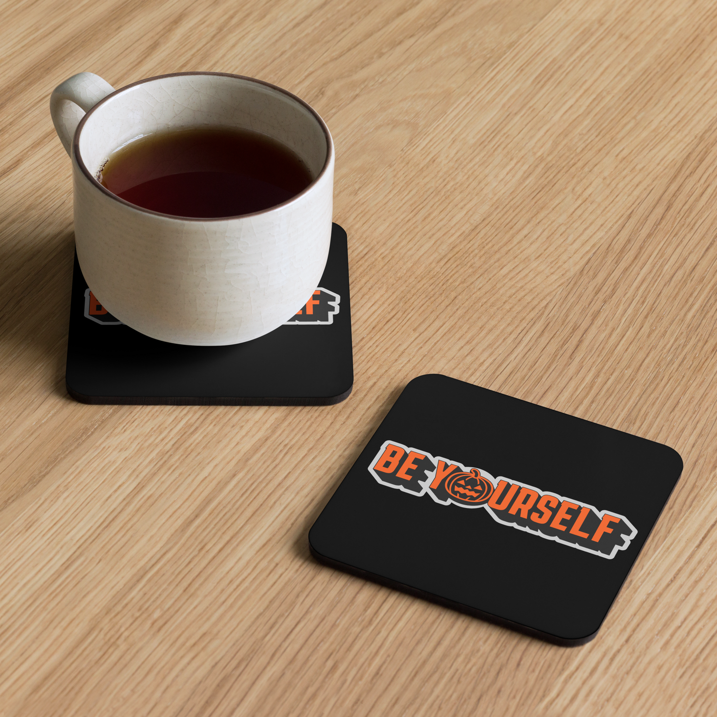 Be Yourself Cork-Back Coaster