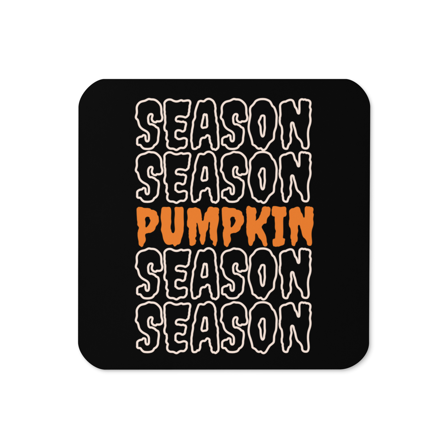 Pumpkin Season Cork-Back Coaster