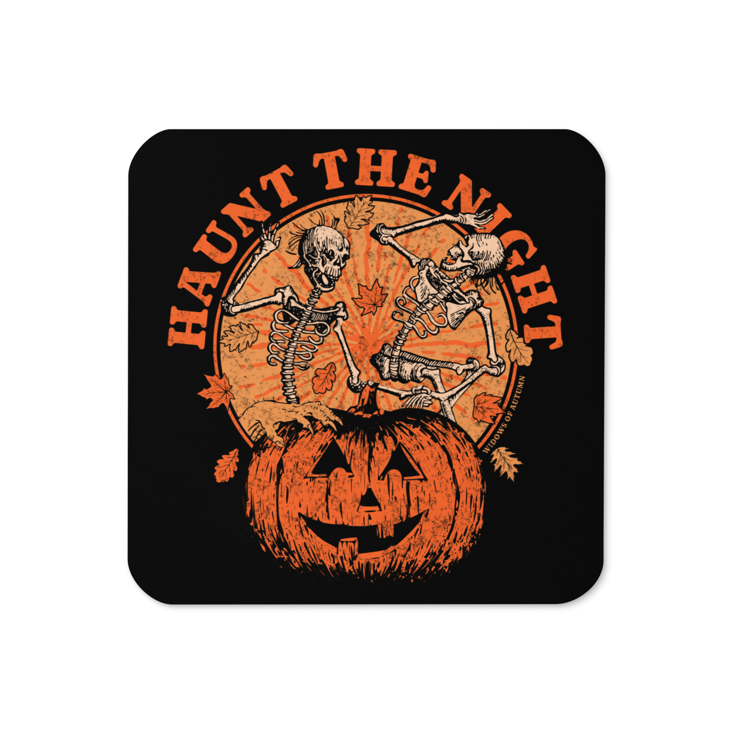 Haunt The Night Cork-Back Coaster
