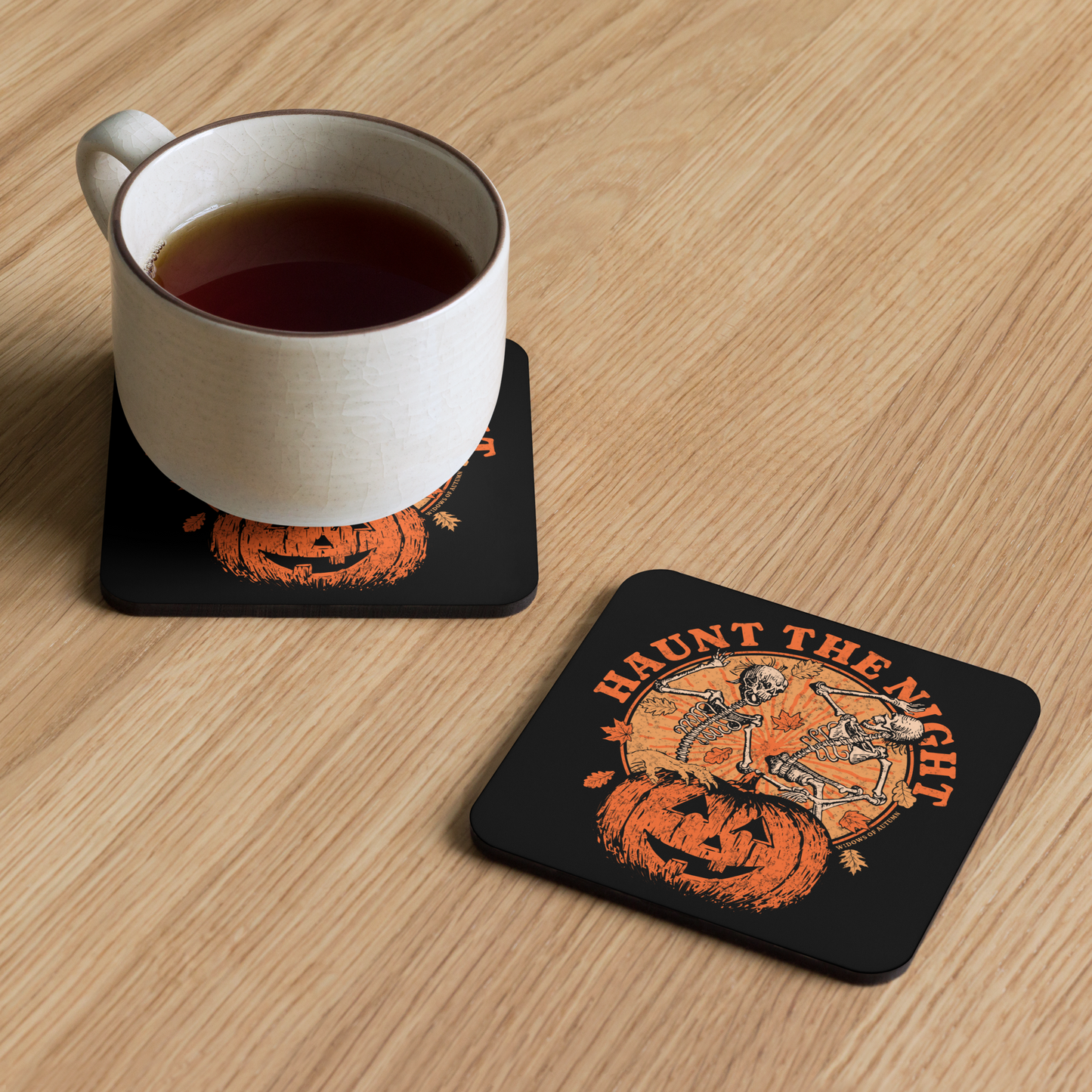 Haunt The Night Cork-Back Coaster