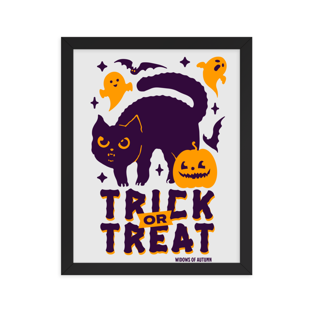 Trick Or Treat Framed Poster