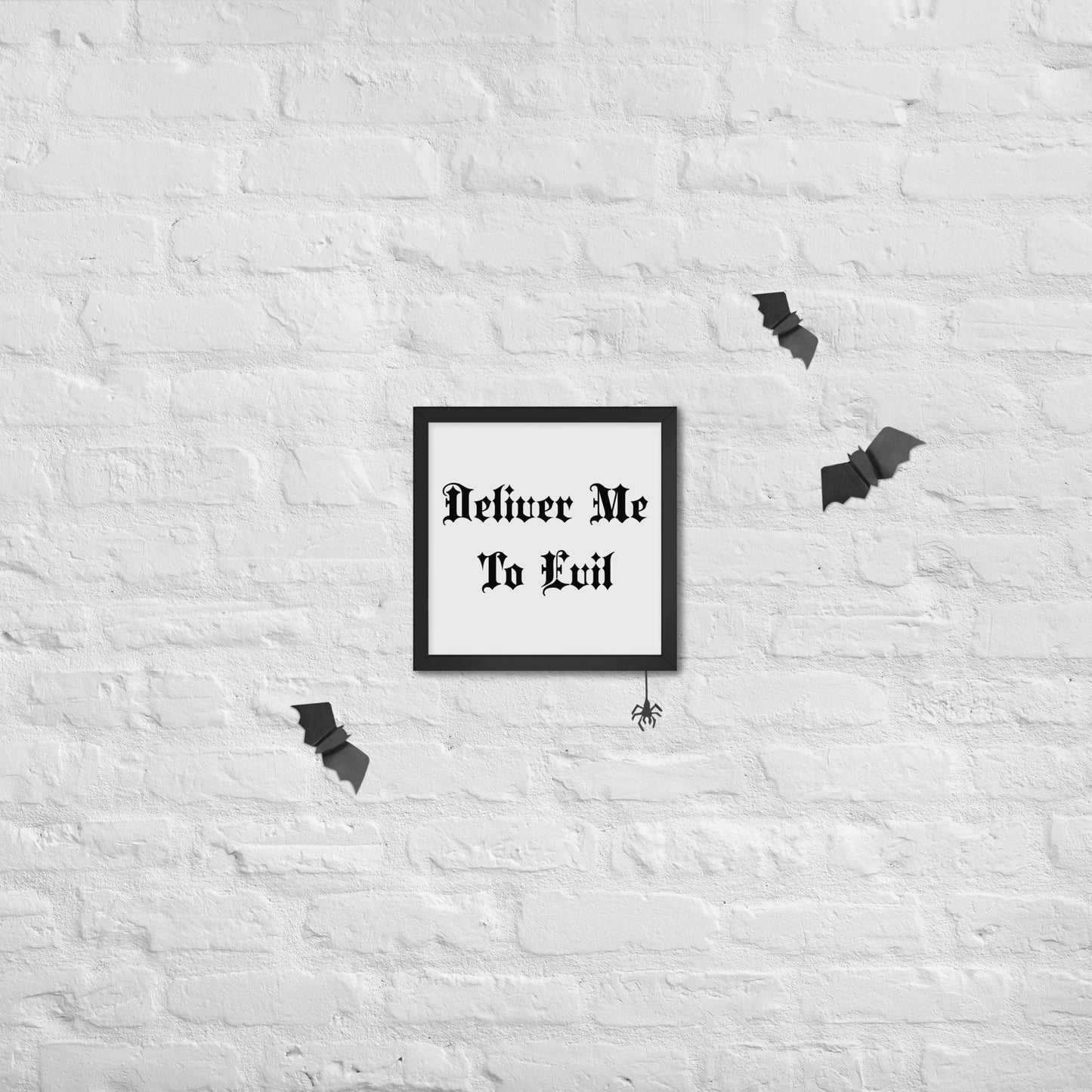 Deliver Me To Evil Framed Poster