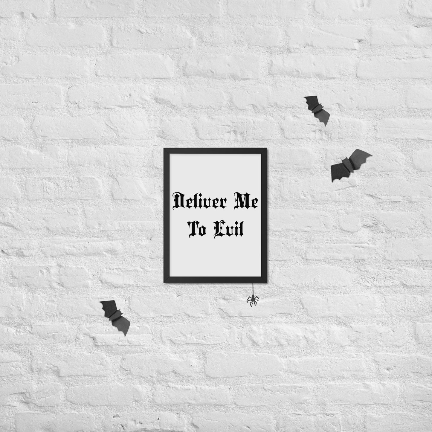 Deliver Me To Evil Framed Poster