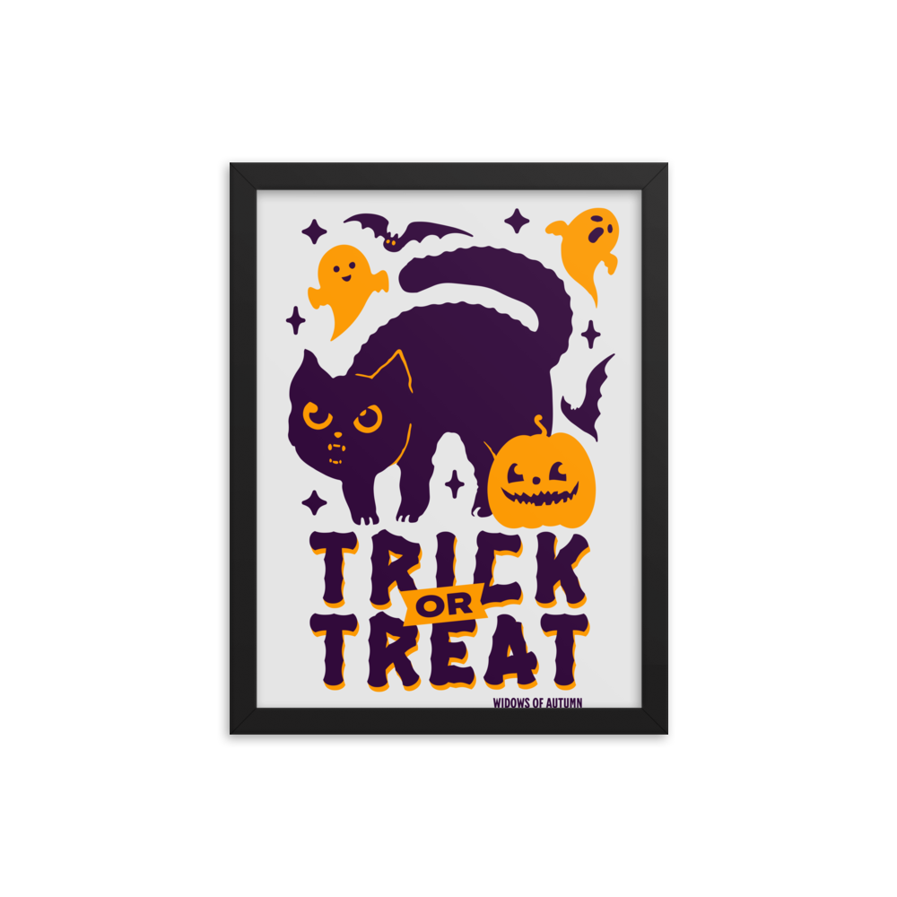 Trick Or Treat Framed Poster