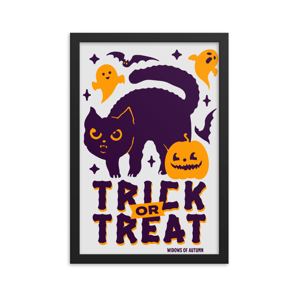 Trick Or Treat Framed Poster
