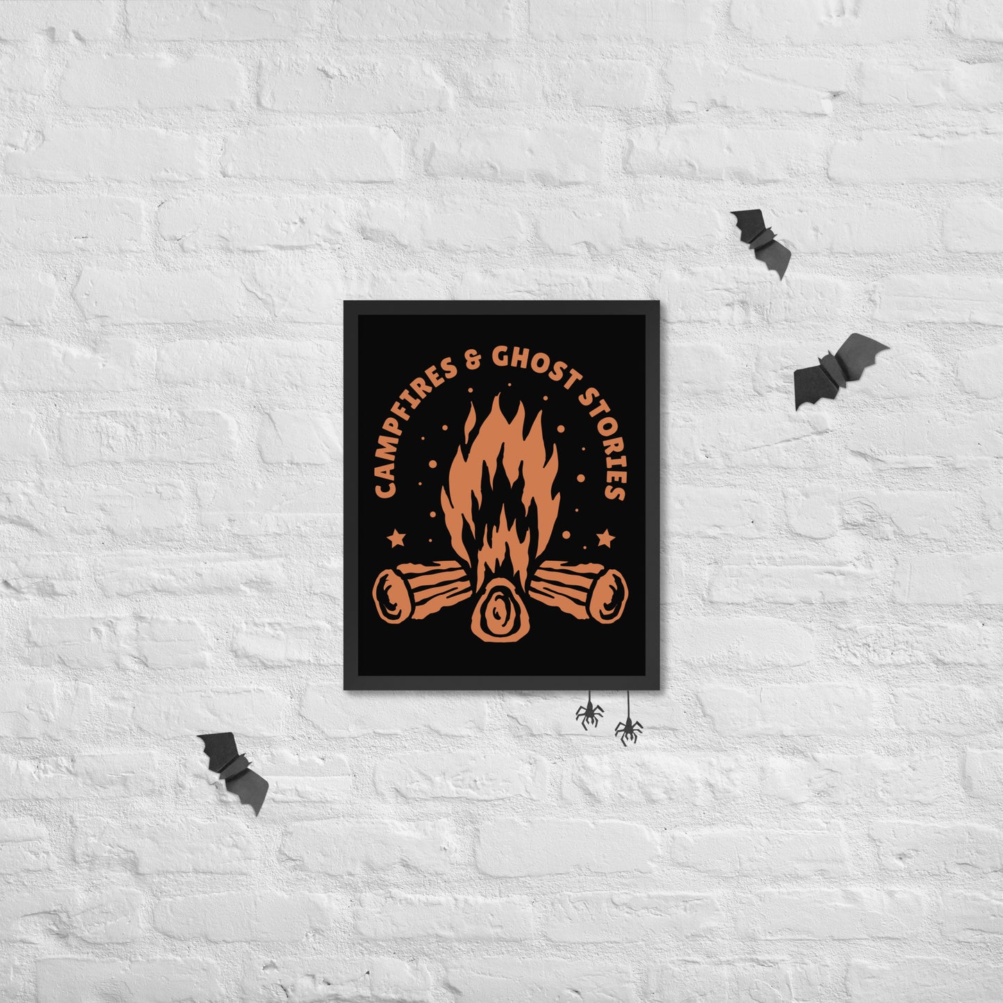 Campfires & Ghost Stories Framed Poster