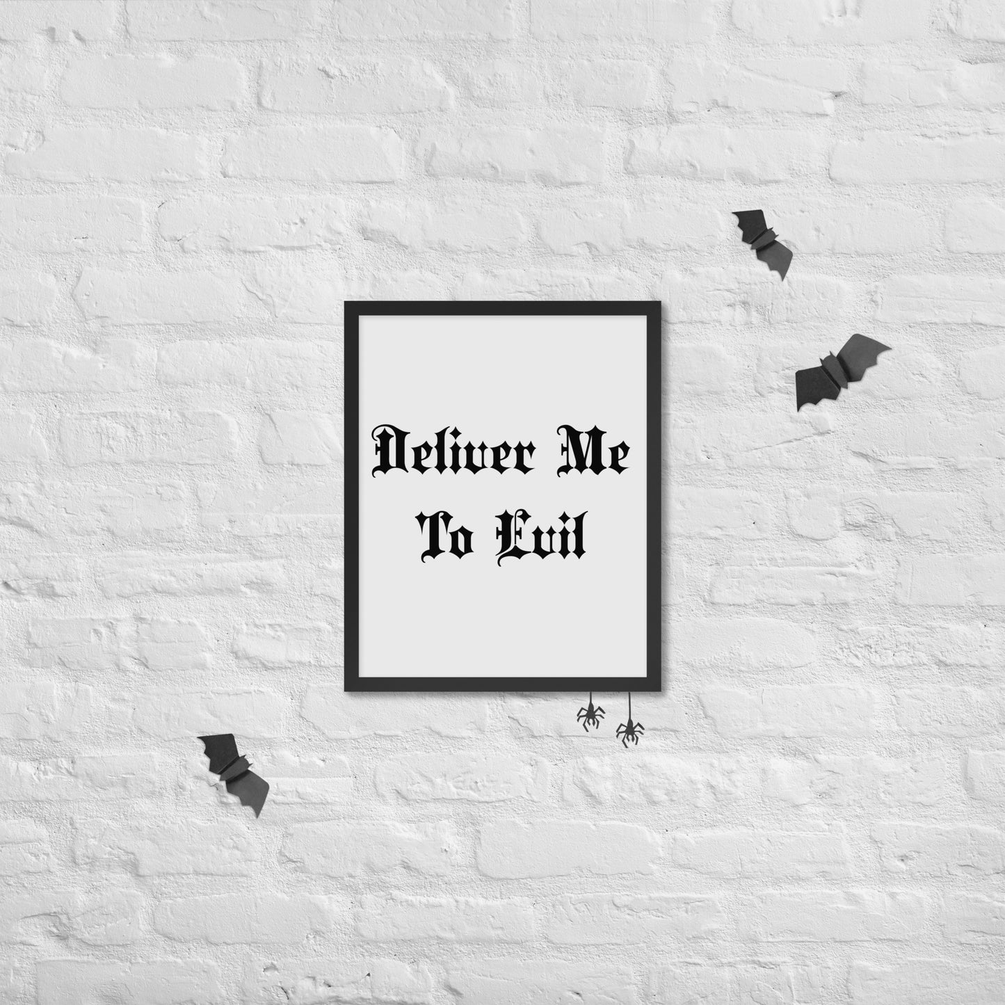 Deliver Me To Evil Framed Poster