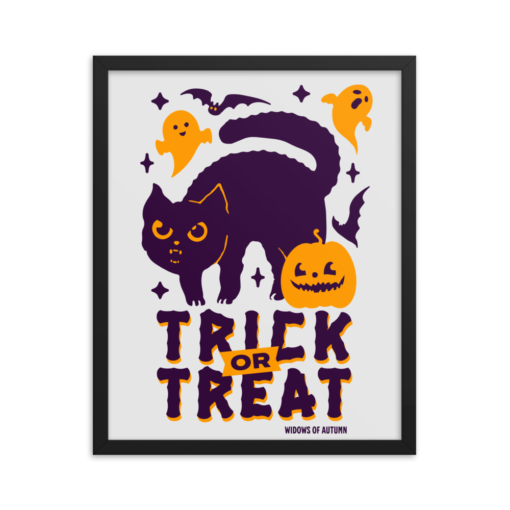 Trick Or Treat Framed Poster