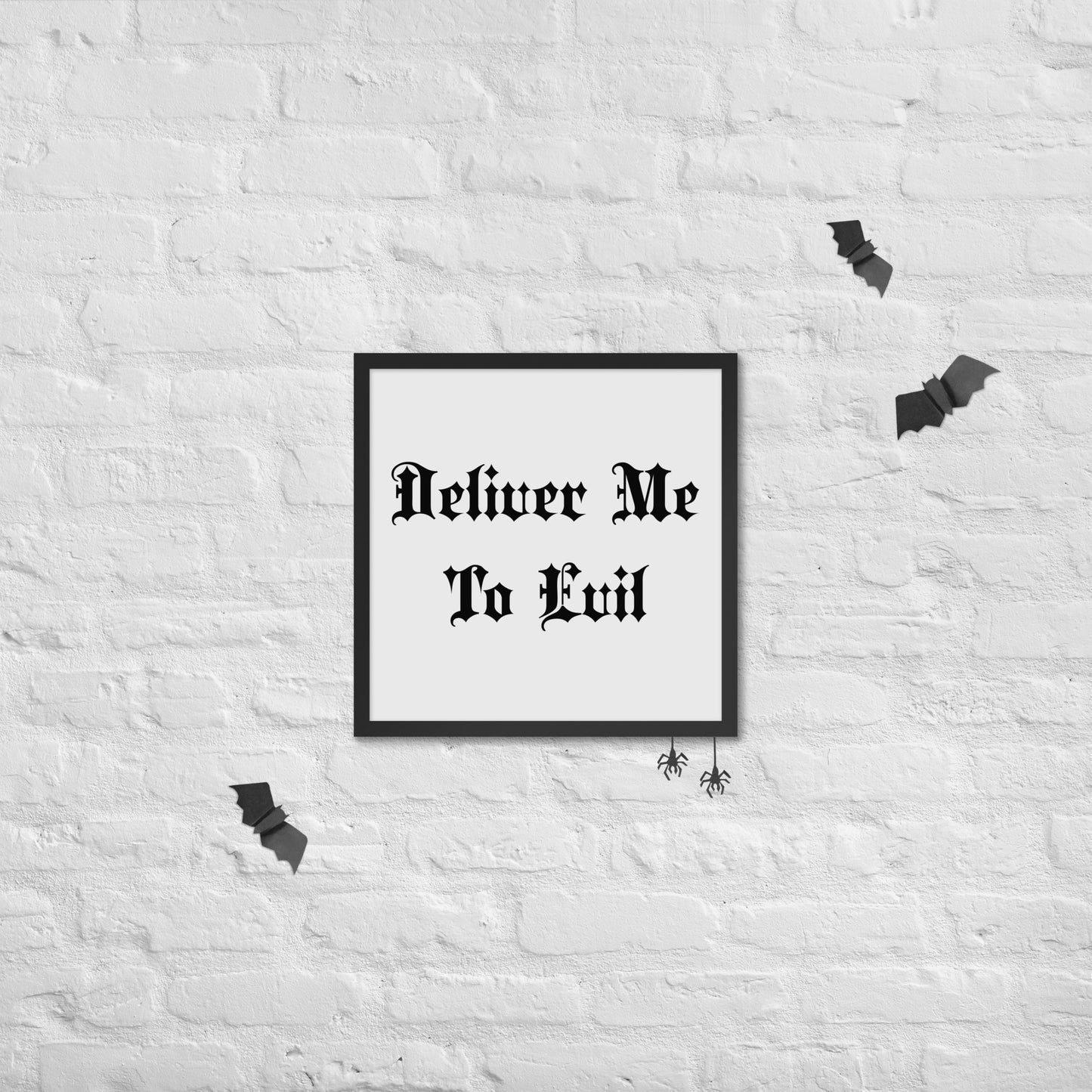 Deliver Me To Evil Framed Poster
