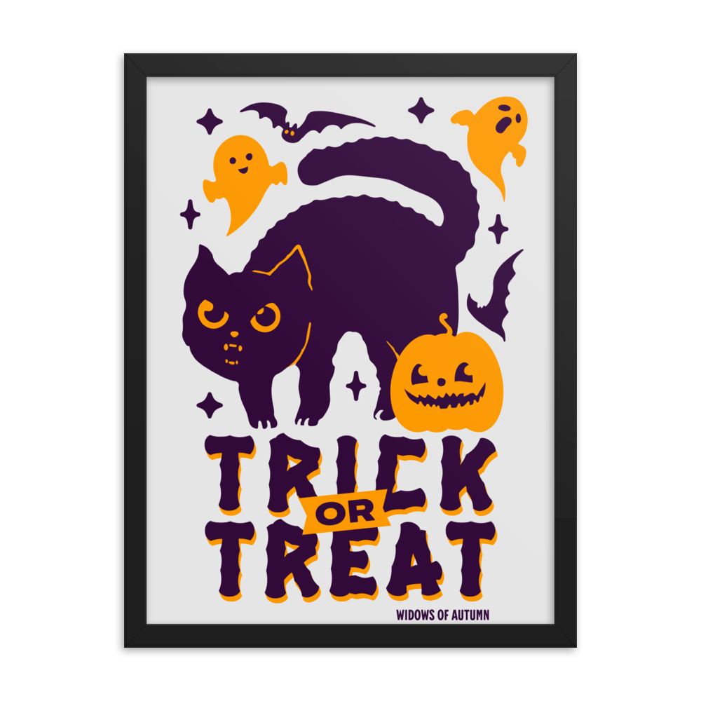 Trick Or Treat Framed Poster