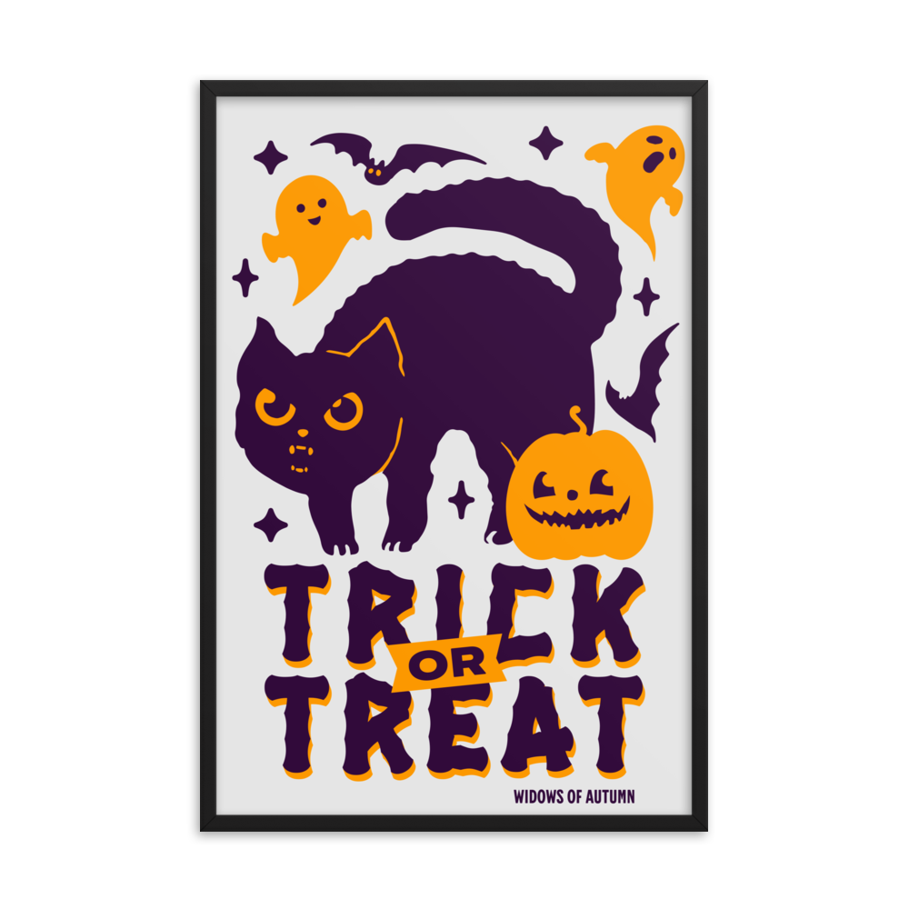 Trick Or Treat Framed Poster