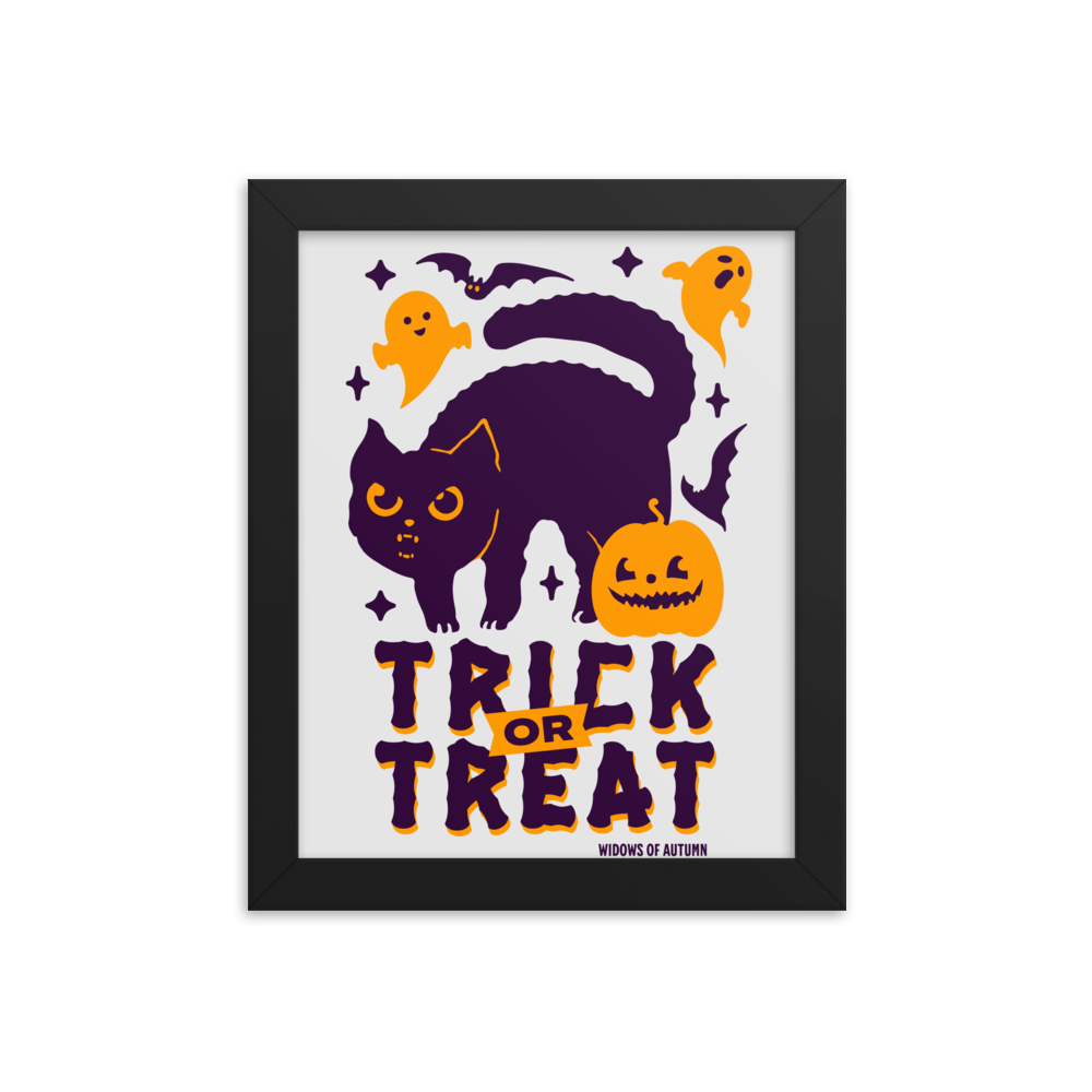 Trick Or Treat Framed Poster