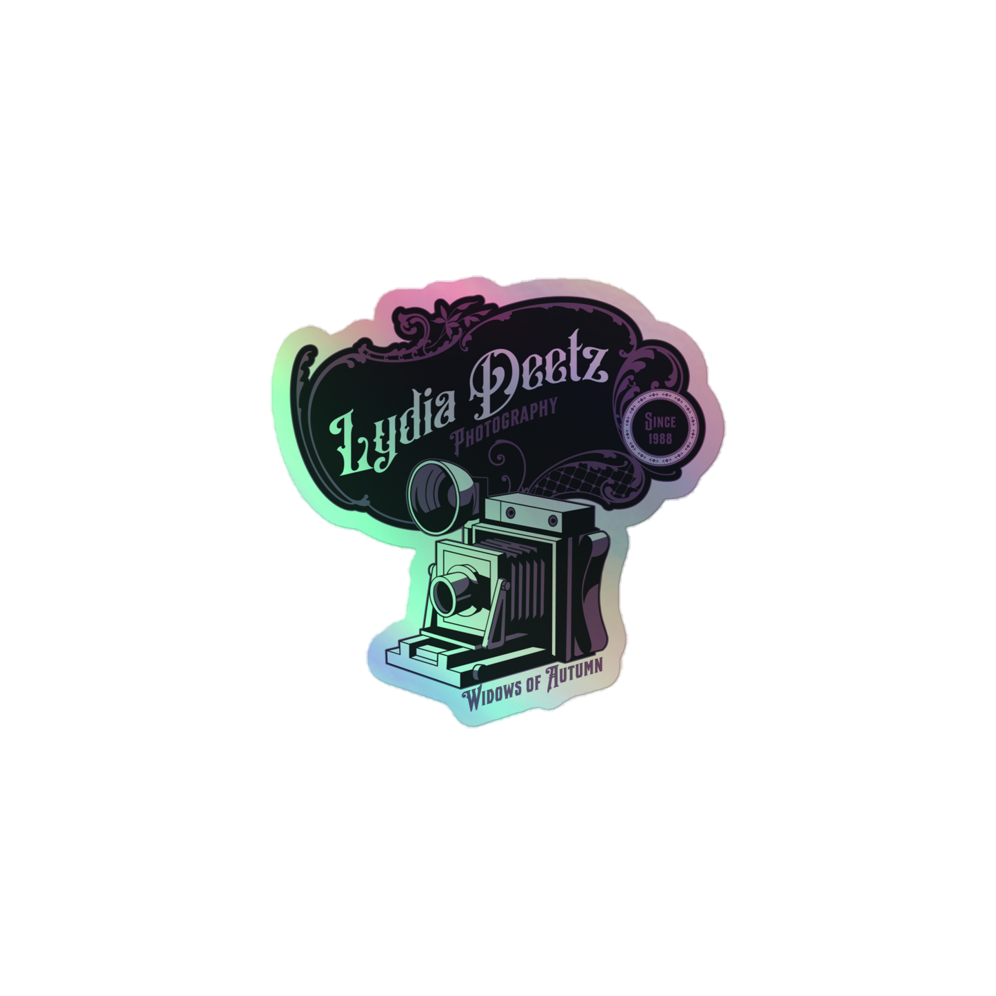 Deetz Photography Holographic Sticker