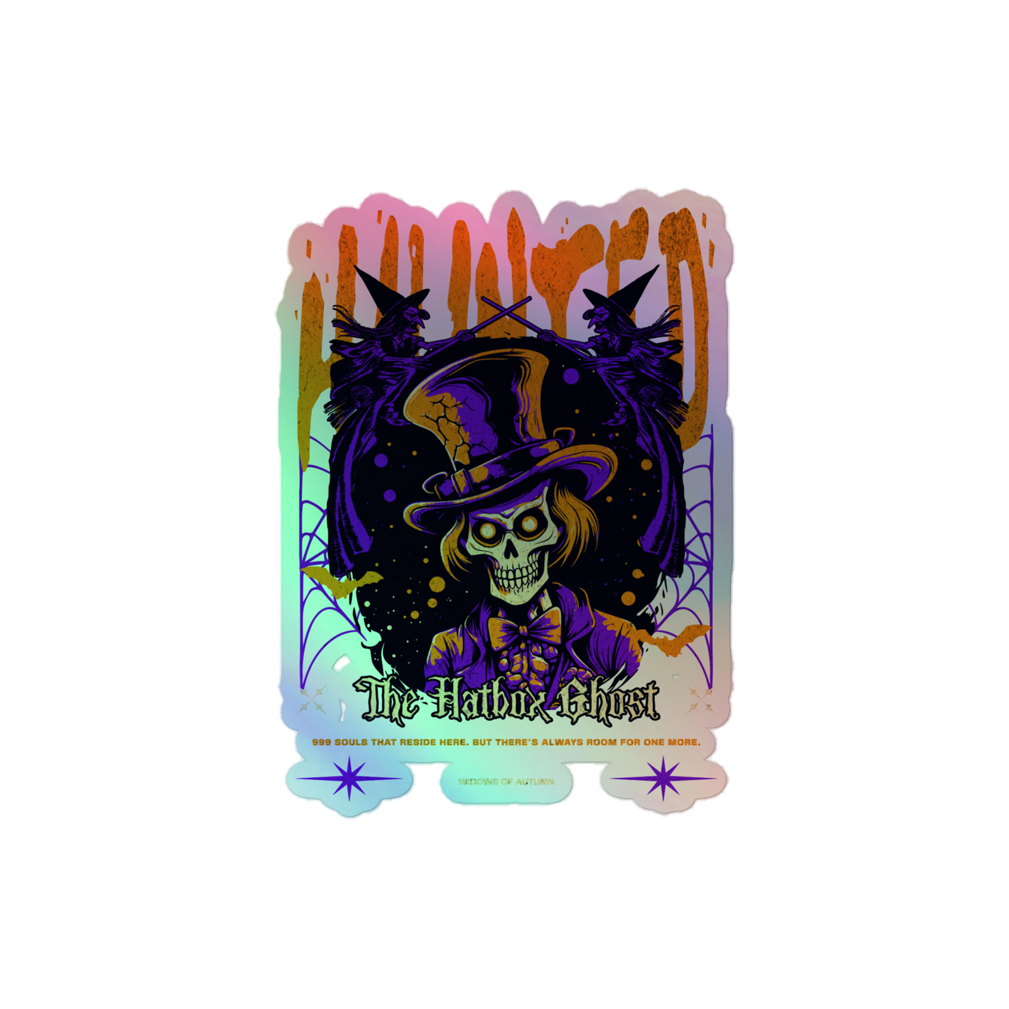 Hatbox Ghost Holographic Sticker