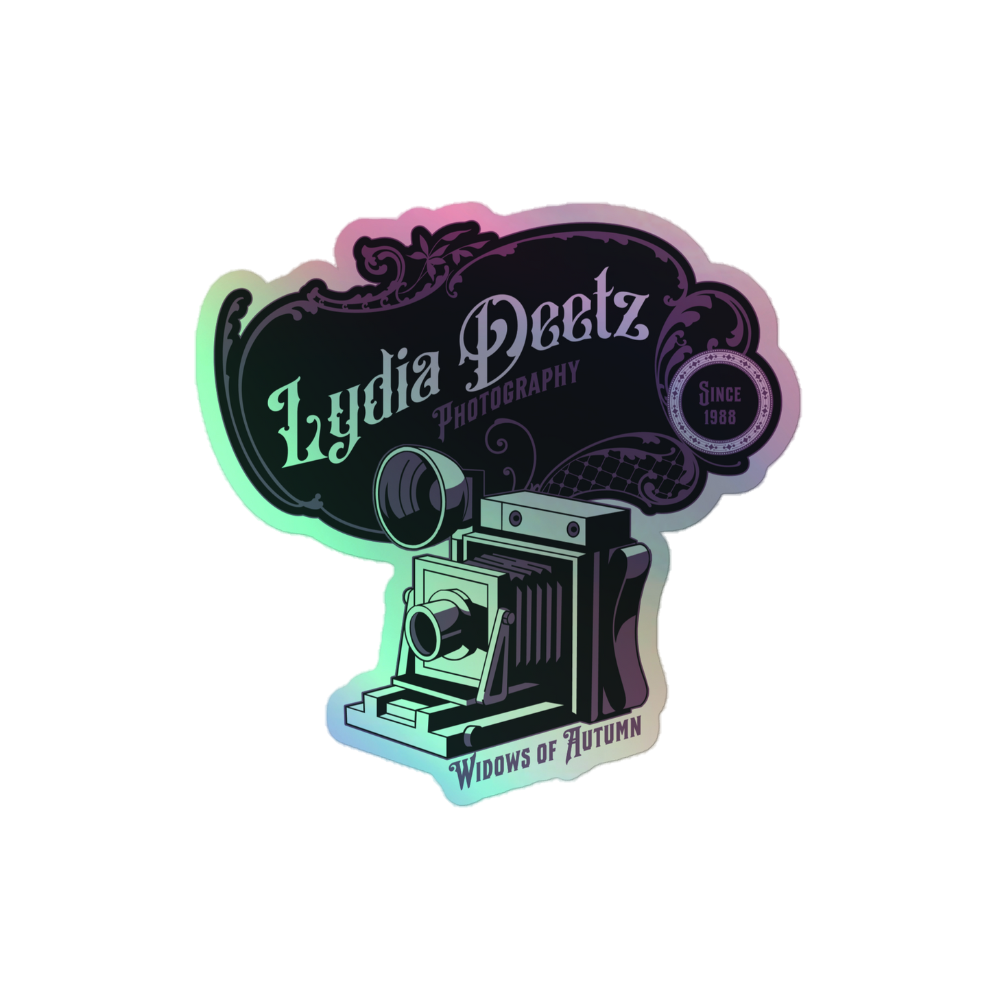 Deetz Photography Holographic Sticker