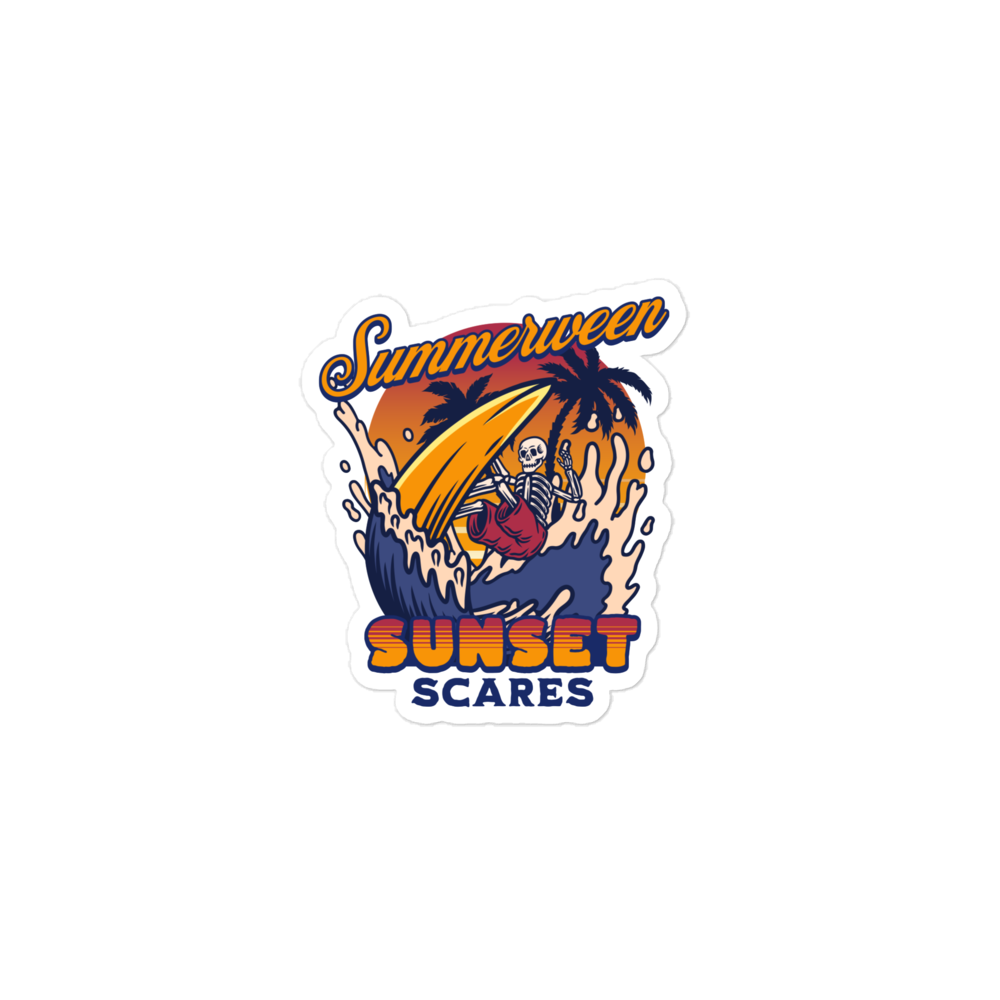 Sunset Scares Bubble-Free Sticker