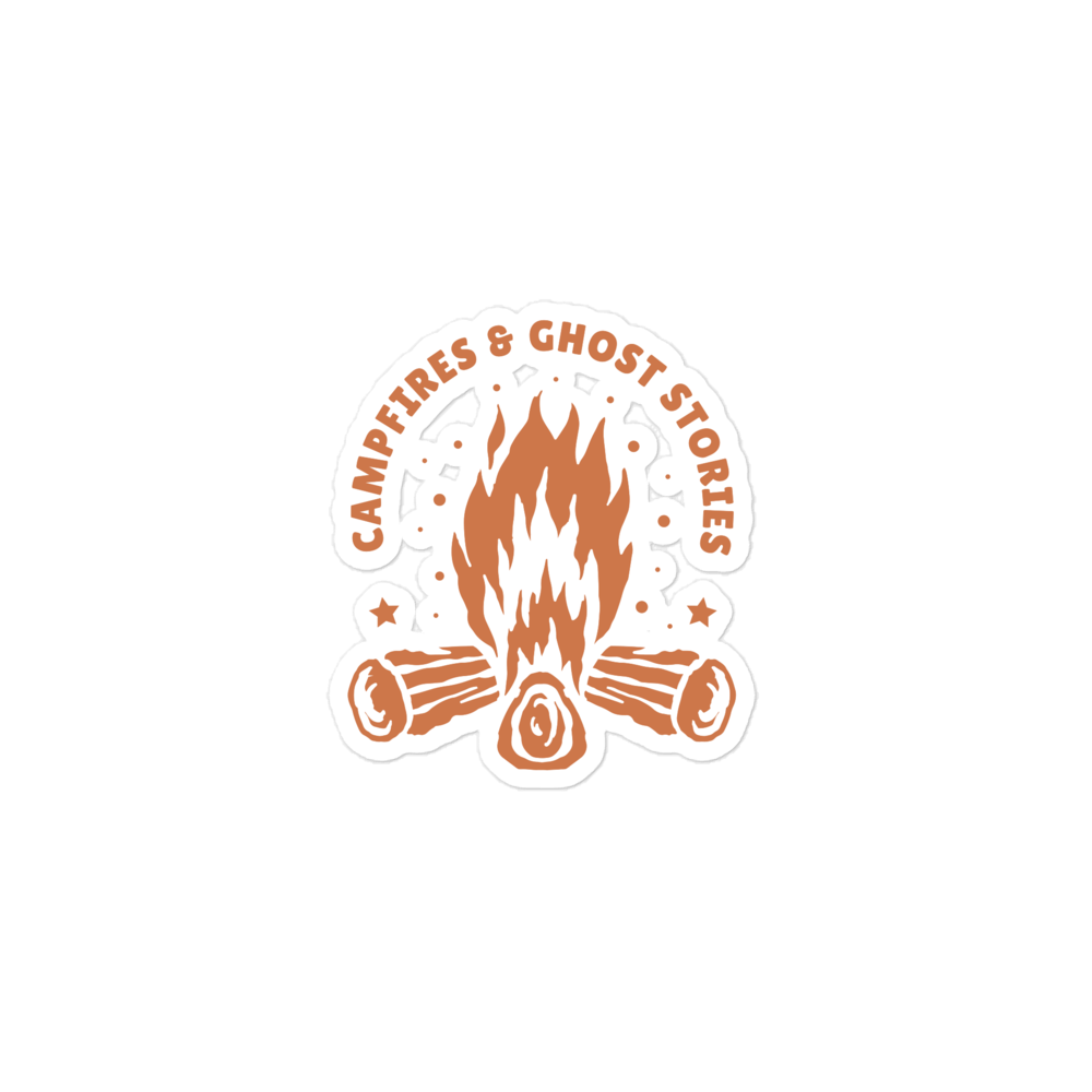 Campfires & Ghost Stories Bubble-Free Sticker