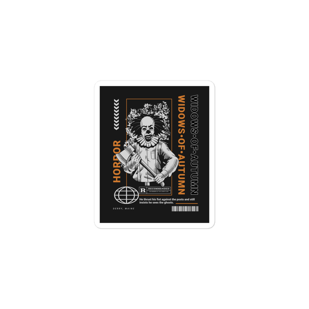 Killer Clown Bubble-Free Sticker