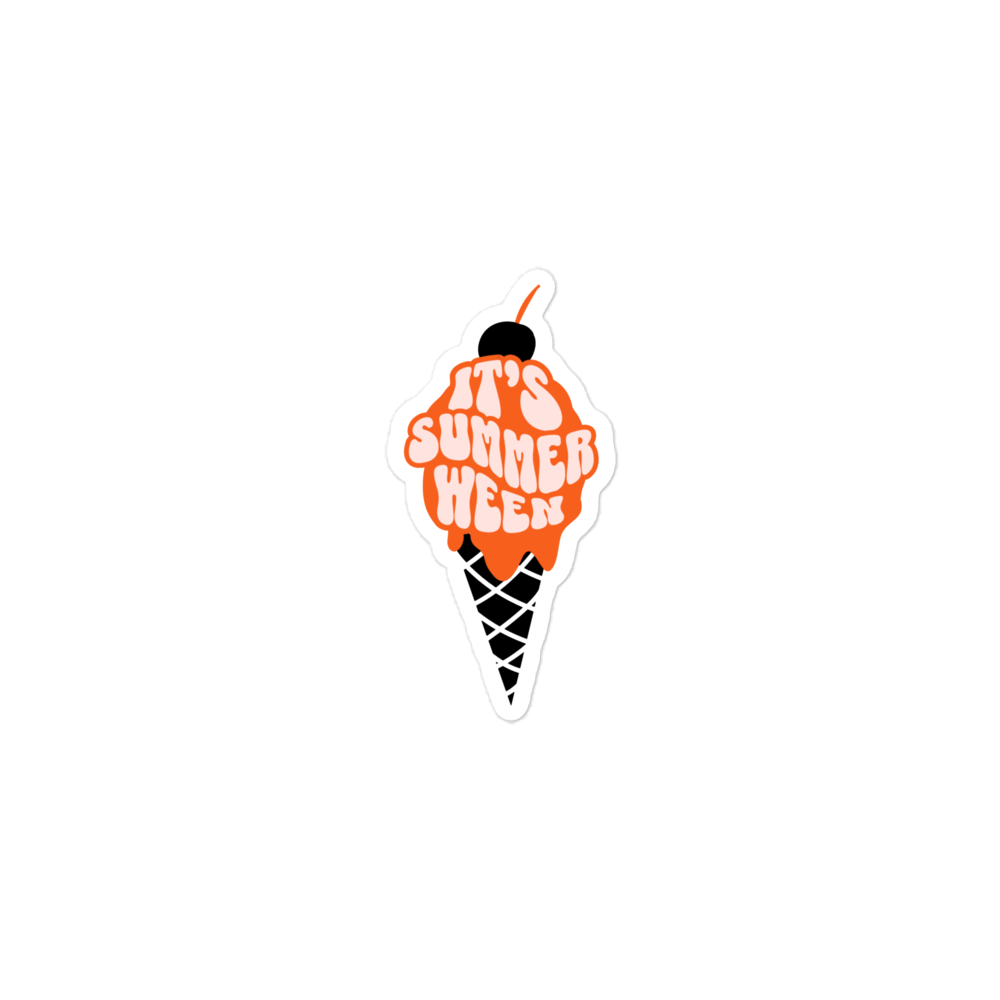 Summerween Ice Cream Bubble-Free Sticker