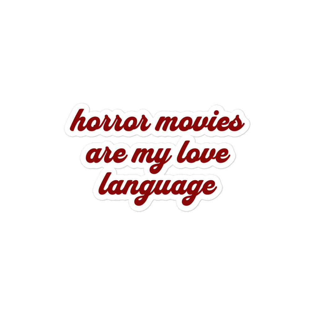 Love Language Bubble-Free Sticker