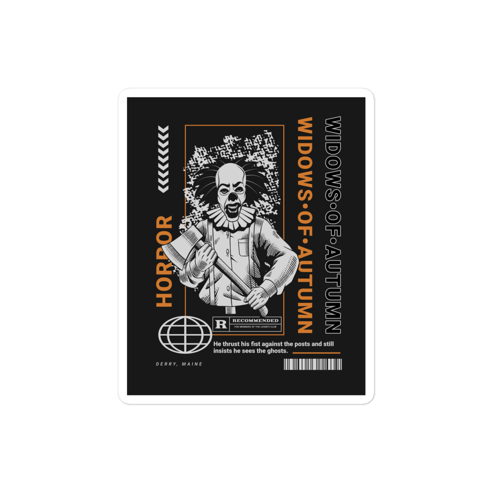 Killer Clown Bubble-Free Sticker