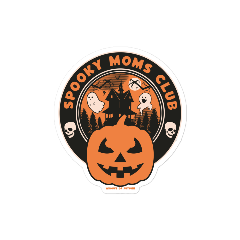 Spooky Moms Club Bubble-Free Sticker