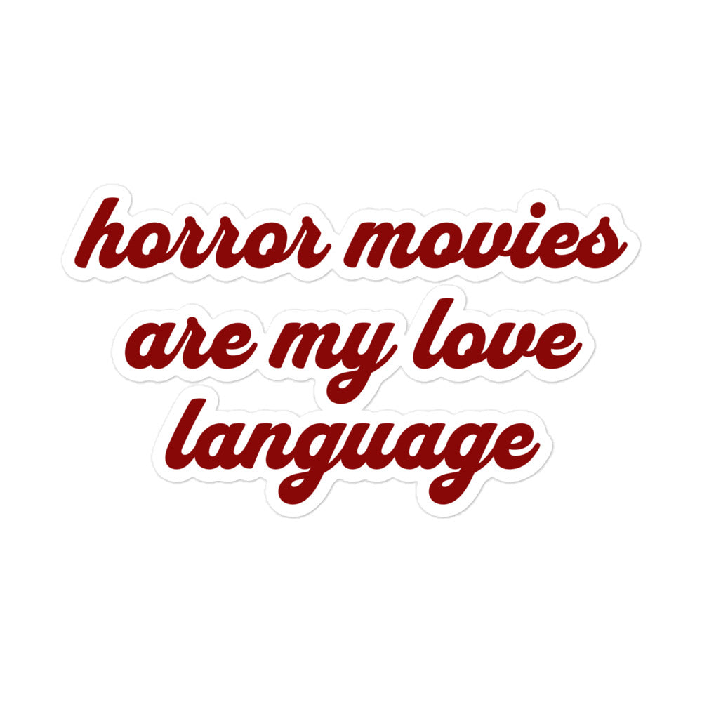 Love Language Bubble-Free Sticker