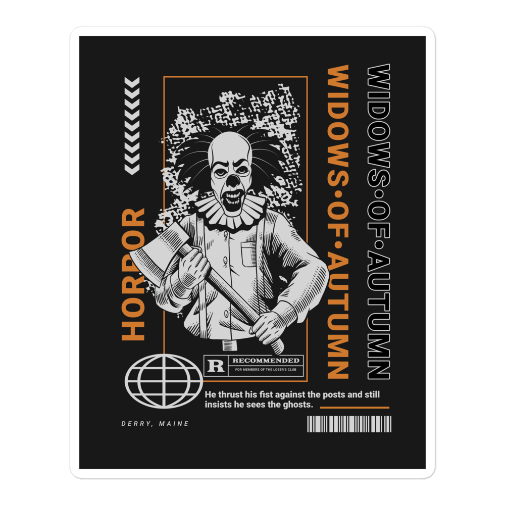 Killer Clown Bubble-Free Sticker