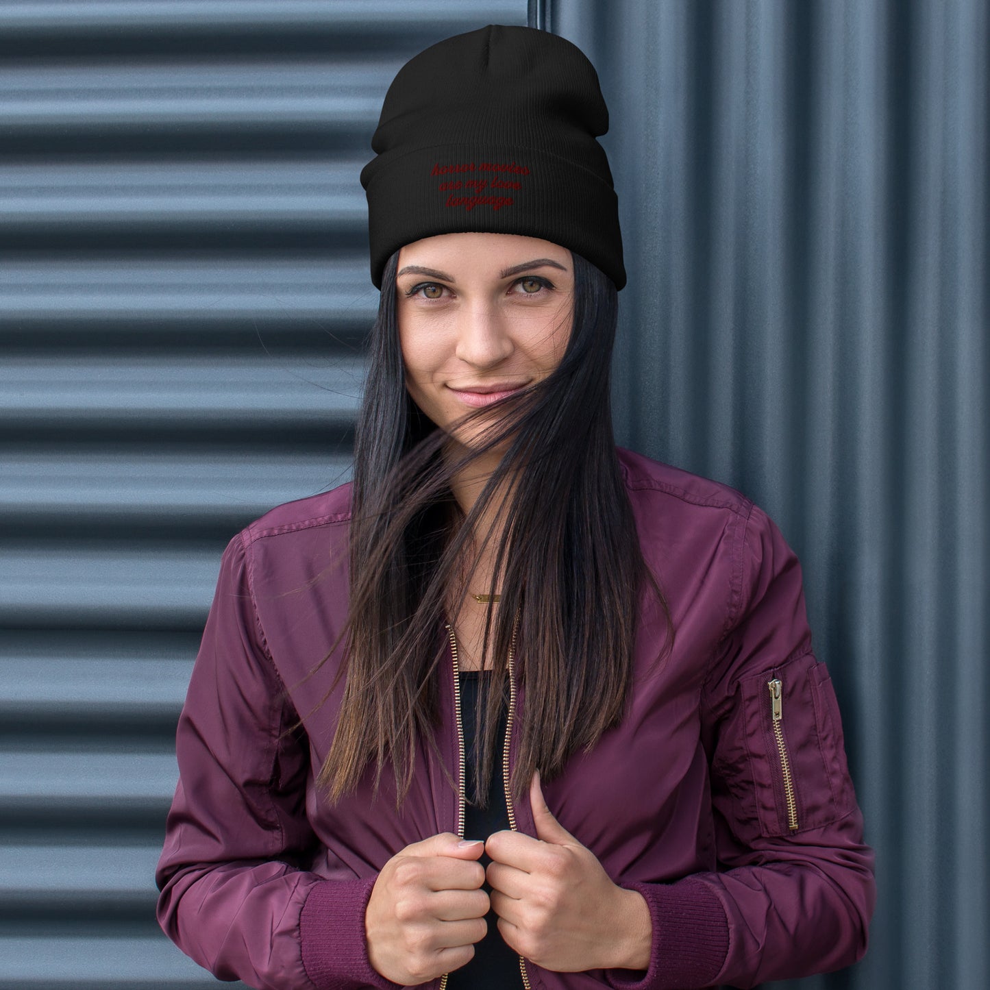 Love Language Embroidered Beanie