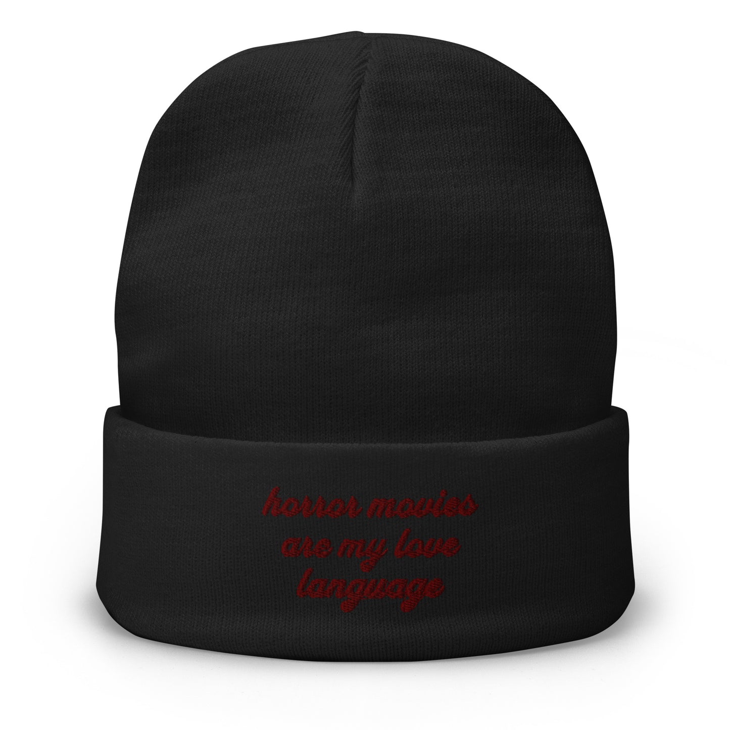 Love Language Embroidered Beanie