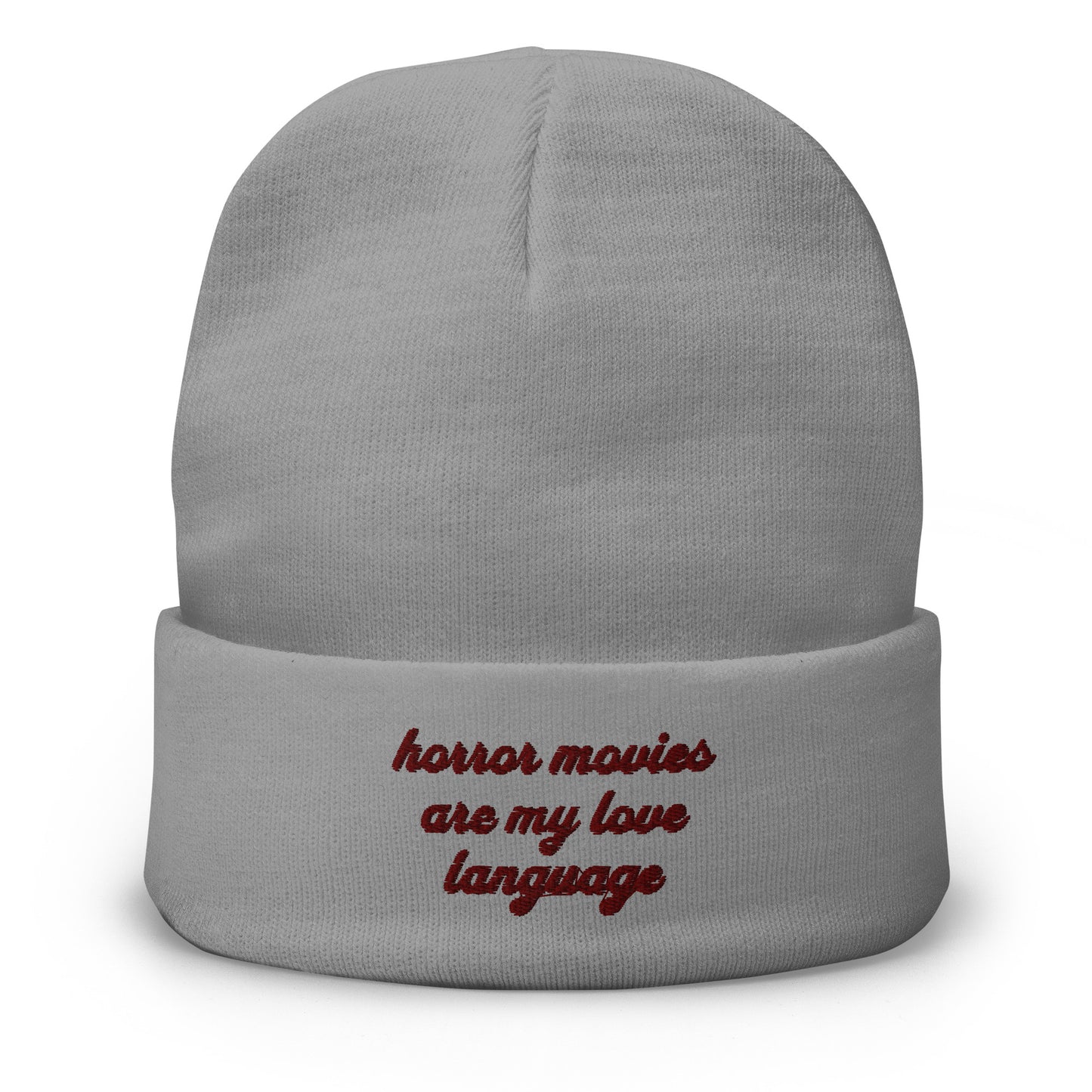 Love Language Embroidered Beanie