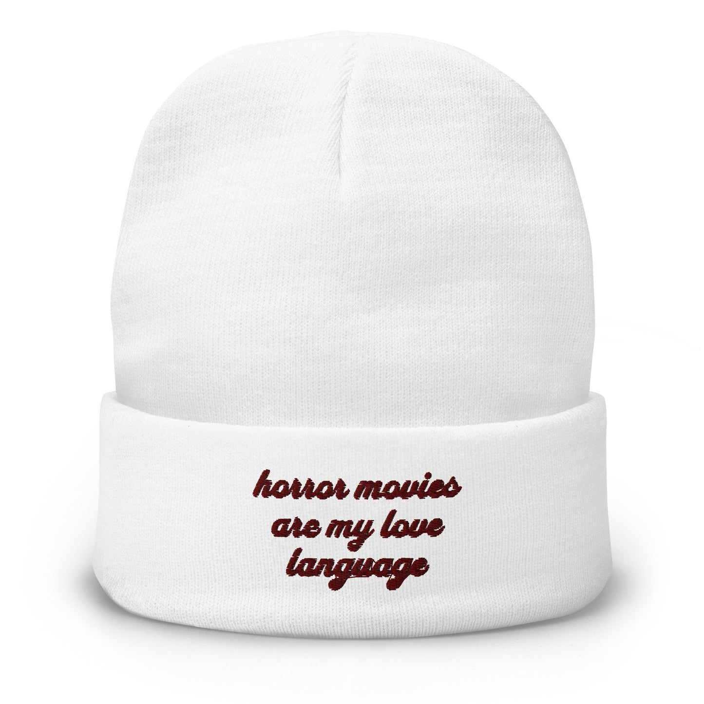 Love Language Embroidered Beanie