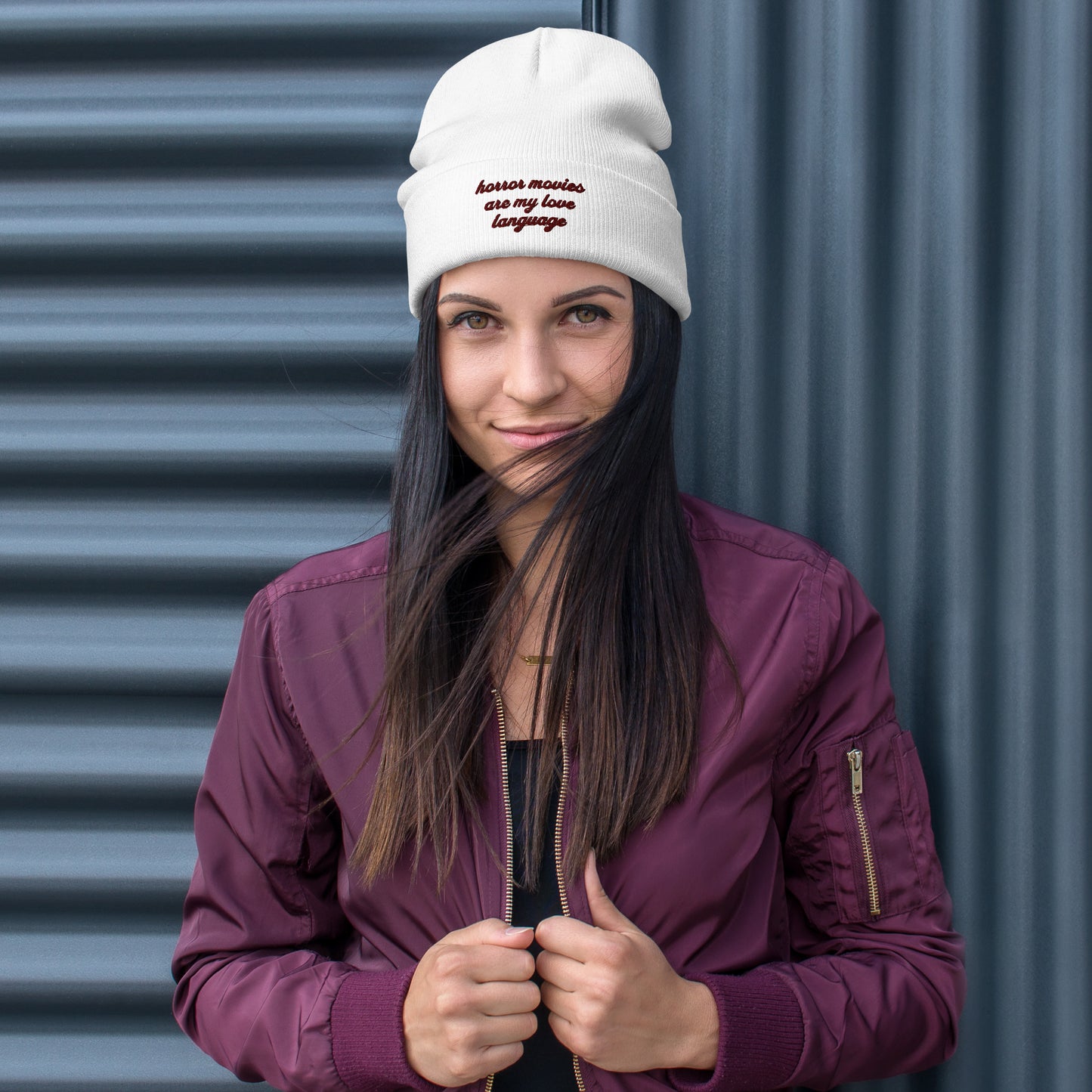 Love Language Embroidered Beanie