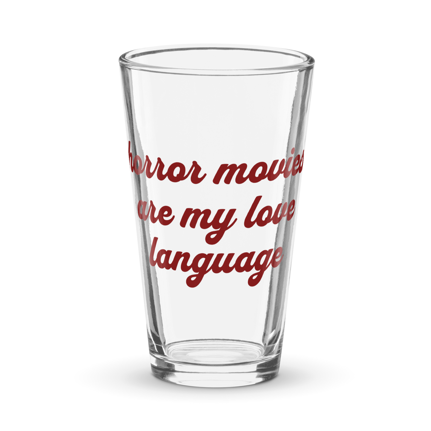 Love Language Shaker Pint Glass