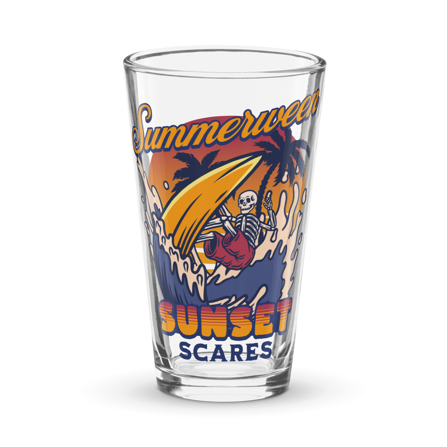 Sunset Scares Shaker Pint Glass