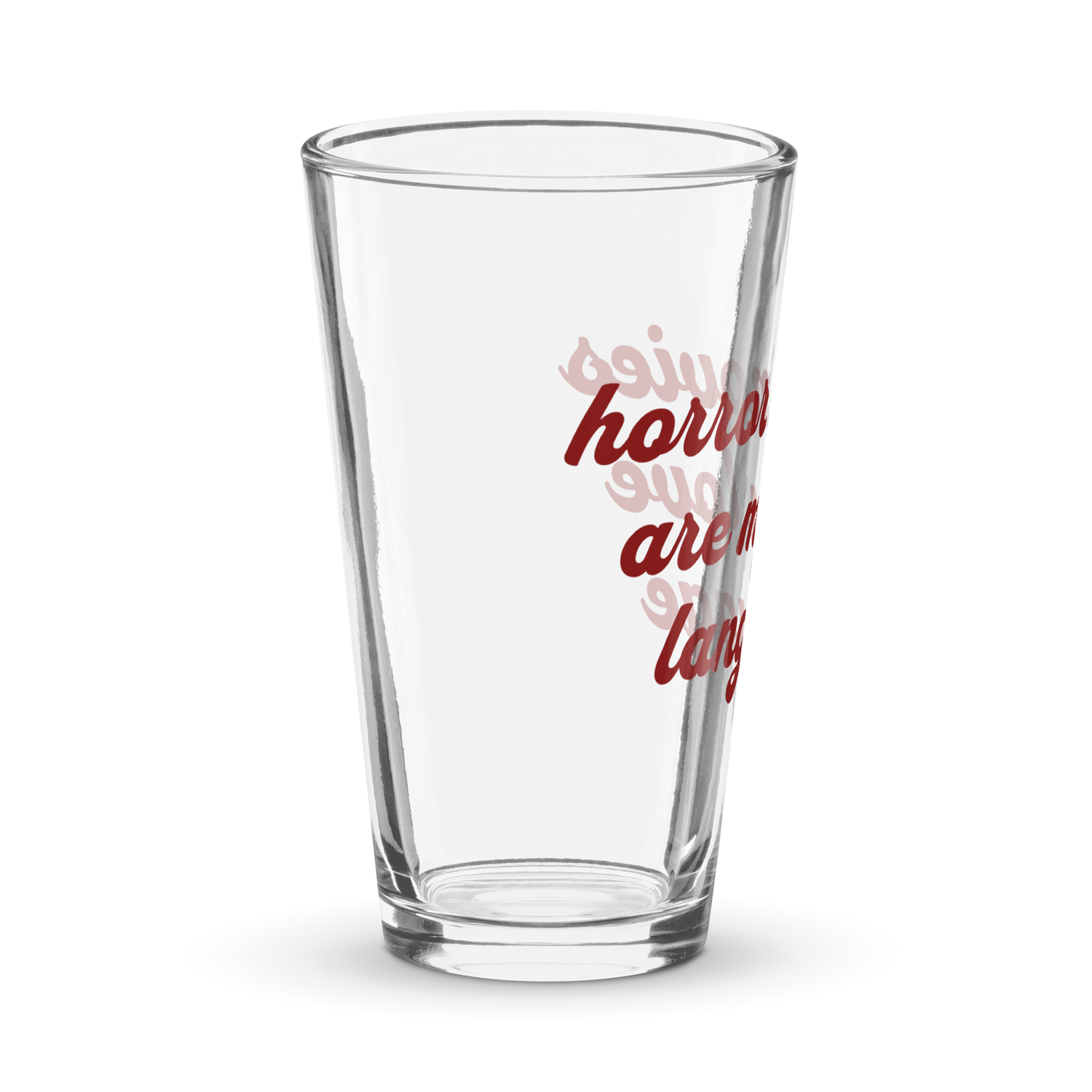 Love Language Shaker Pint Glass