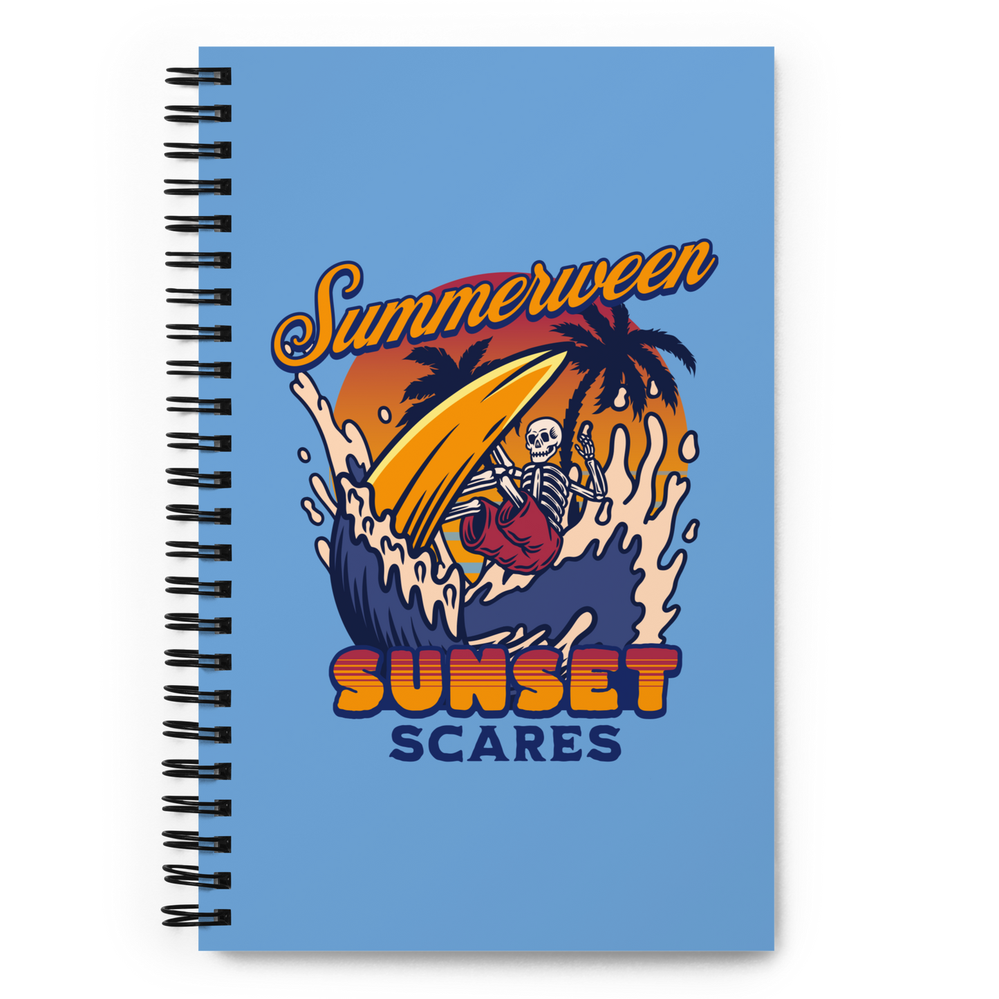 Sunset Scares Spiral Notebook