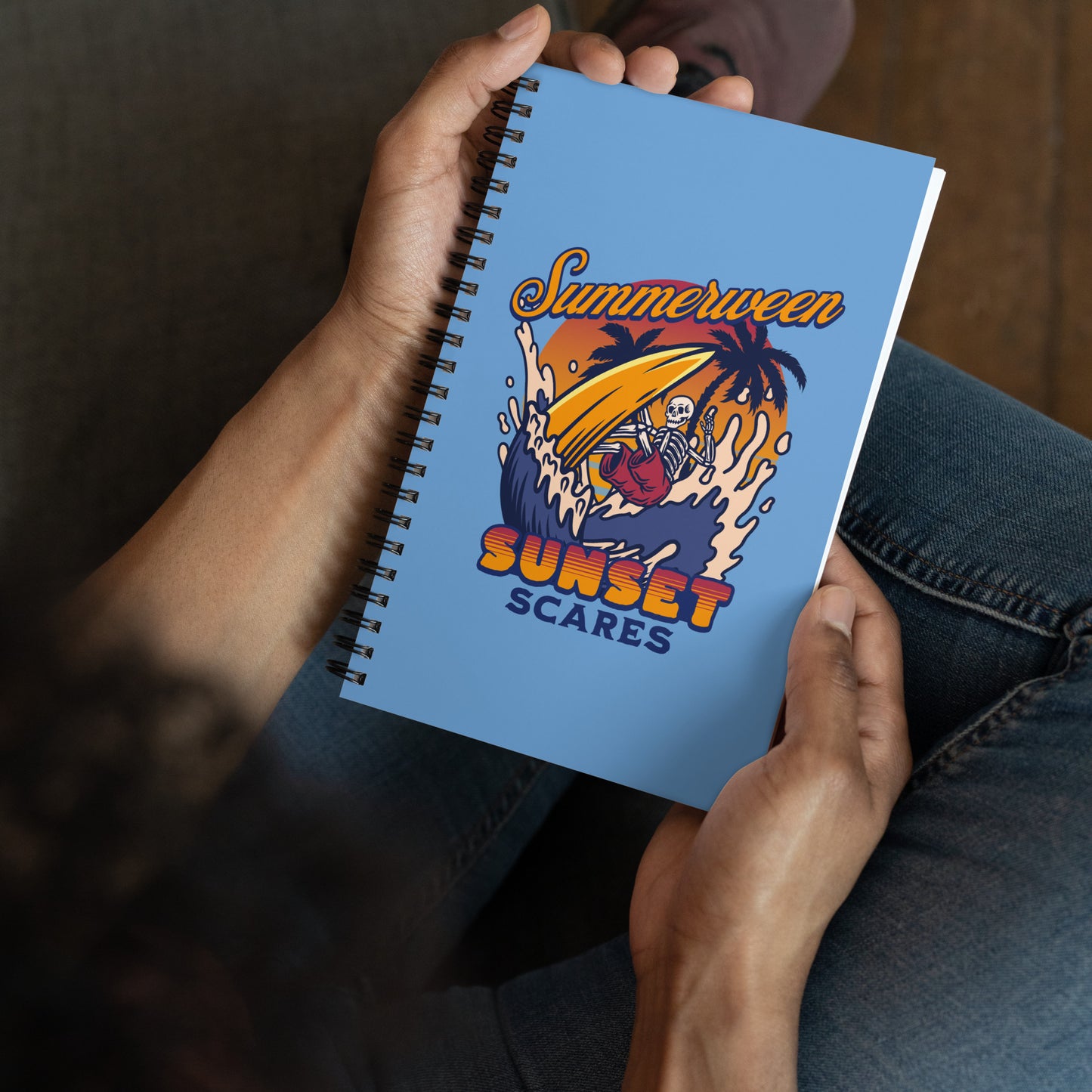 Sunset Scares Spiral Notebook