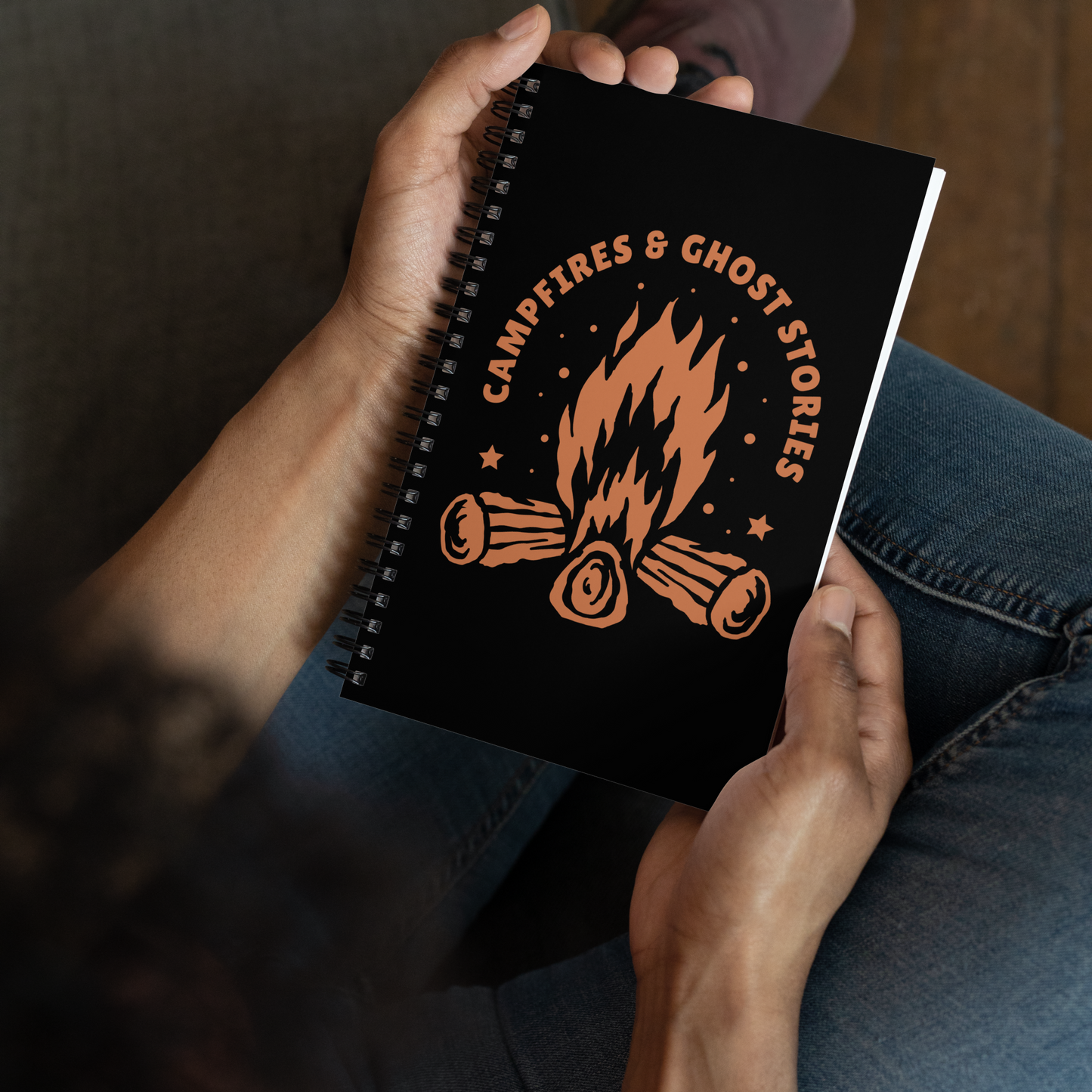 Campfires & Ghost Stories Spiral Notebook